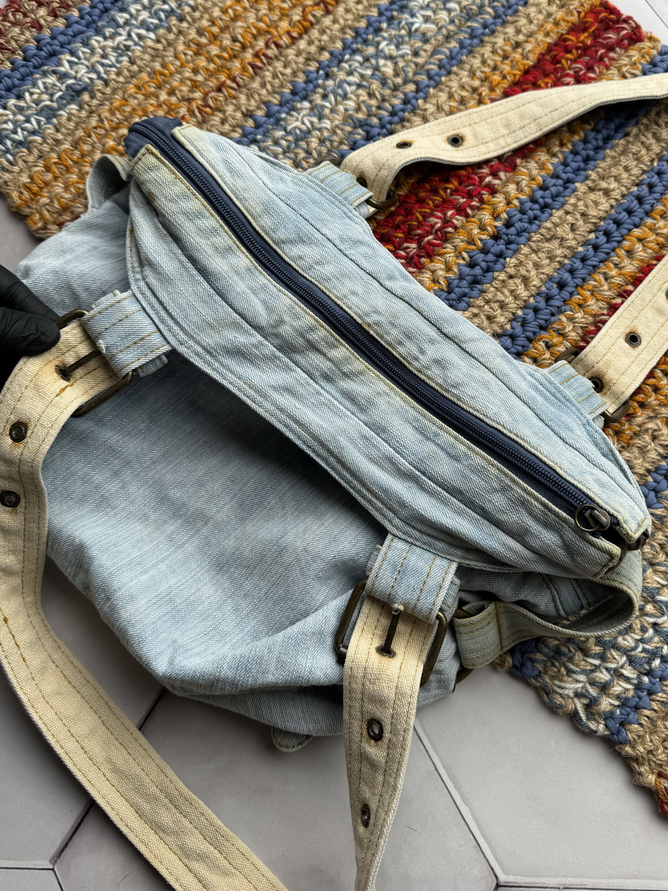 Japanese Brand Vintage Denim Bondage Bag (E4) Size ONE SIZE - 12 Thumbnail