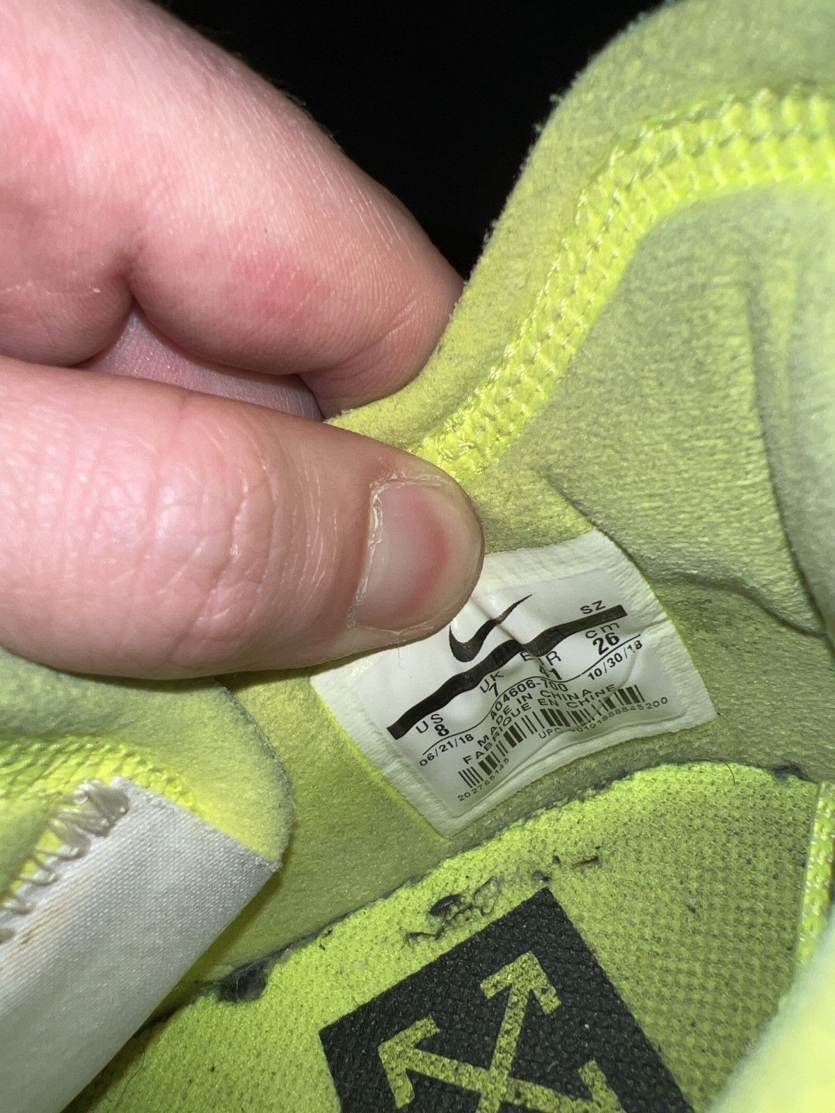Nike × Off-White Nike Off-White AF1 Volt 8 Size US 8 / EU 41 - 11 Thumbnail