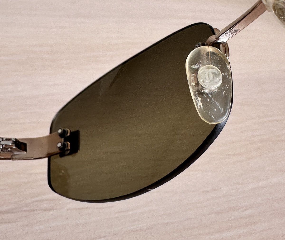 Chanel Chanel 4067 Rimless Sunglasses (Vintage Y2K / Archive) Size ONE SIZE - 10 Thumbnail