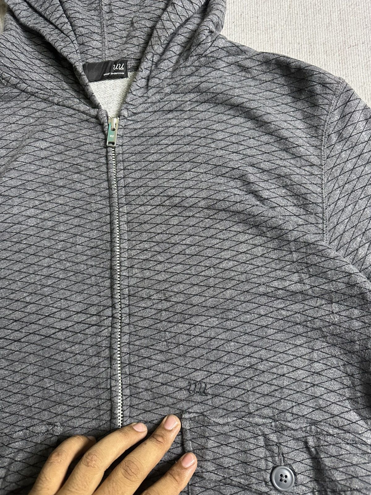 Japanese Brand Uu Undercover Jun Takahashi Monogram Zipper Hoodie Size US M / EU 48-50 / 2 - 4 Thumbnail