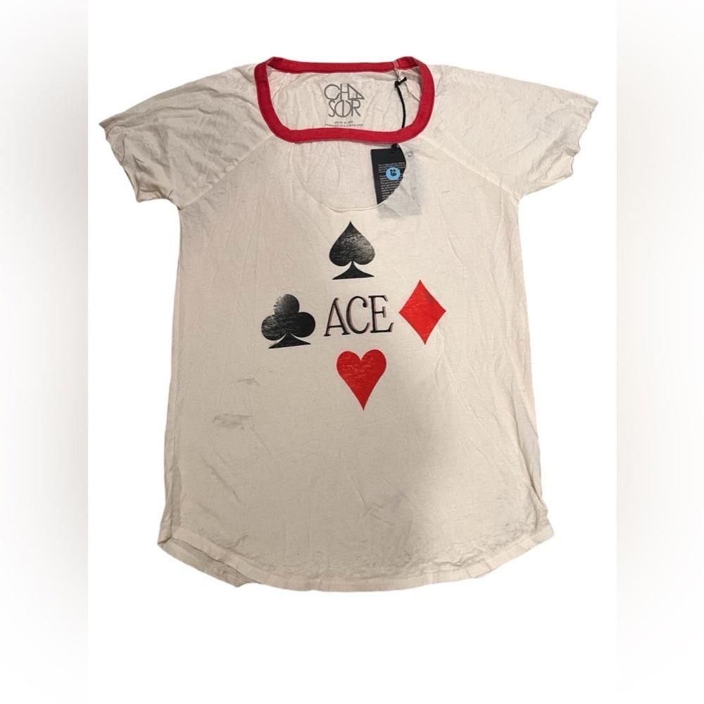 Chase Authentics Chaser ACE Graphic T shirt with chest cutout size S Size S / US 4 / IT 40 - 1 Thumbnail