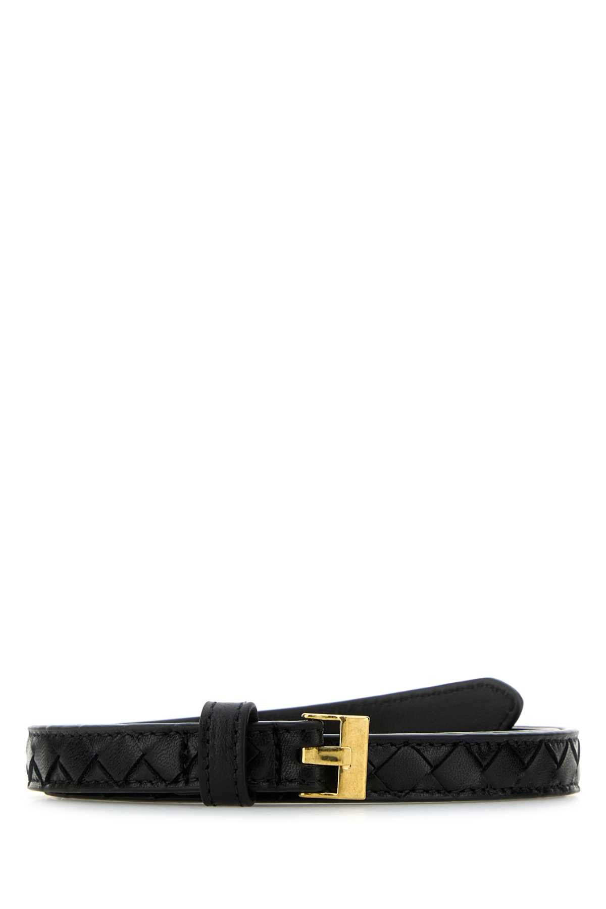 Bottega Veneta Black Nappa Leather Belt Size ONE SIZE - 1 Thumbnail