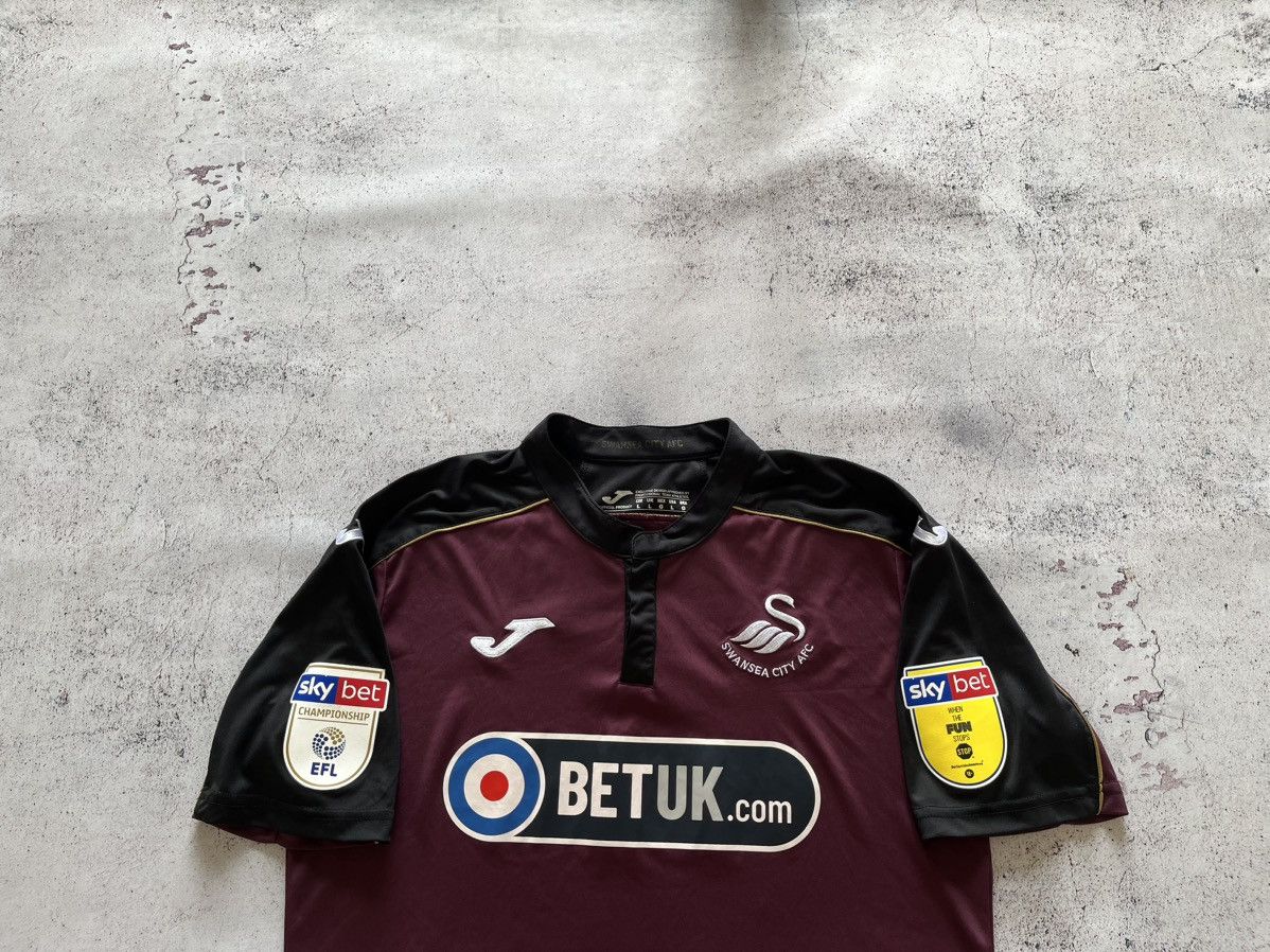 Joma SWANSEA CITY FC 2018/2019 AWAY SOCCER JERSEY FOOTBALL JOMA Size US L / EU 52-54 / 3 - 4 Thumbnail
