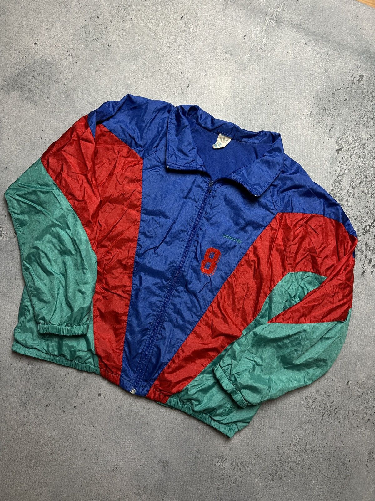 Adidas Vintage Adidas Track Jacket 80’s 90s Nylon Retro Windbreaker Size US XL / EU 56 / 4 - 10 Thumbnail
