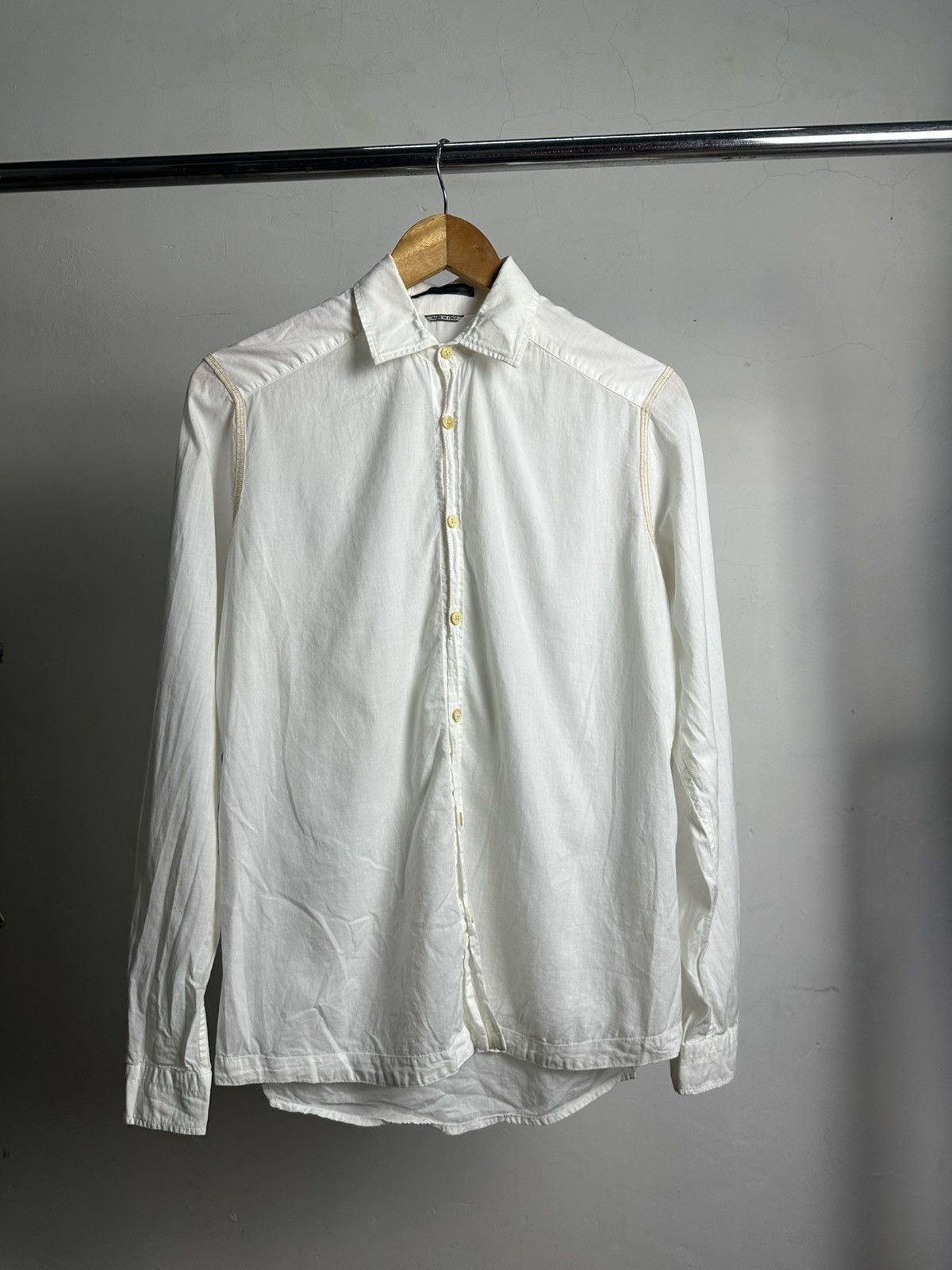 Daniele Alessandrini Daniele Alessandrini Italy White Button Shirt Size US M / EU 48-50 / 2 - 1 Thumbnail