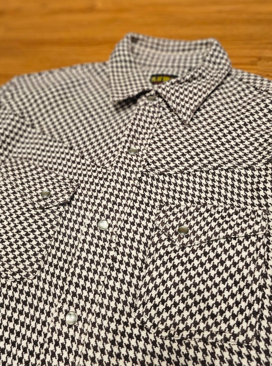 The Flat Head Vintage The Flat Head Houndstooth Western Flannel Shirt Size US S / EU 44-46 / 1 - 3 Thumbnail
