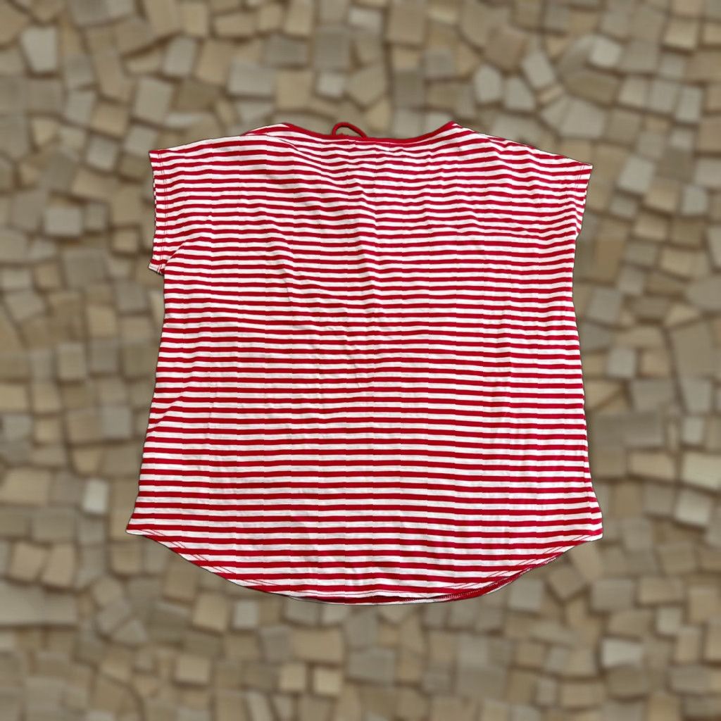 Chaps Chaps Shirt Women's Medium Red White Striped Lace Up Shirt Womens M Red White Striped Lace Up Modern Casual Vintage: No (note: cannot add extra info) Size M / US 6-8 / IT 42-44 - 1 Thumbnail