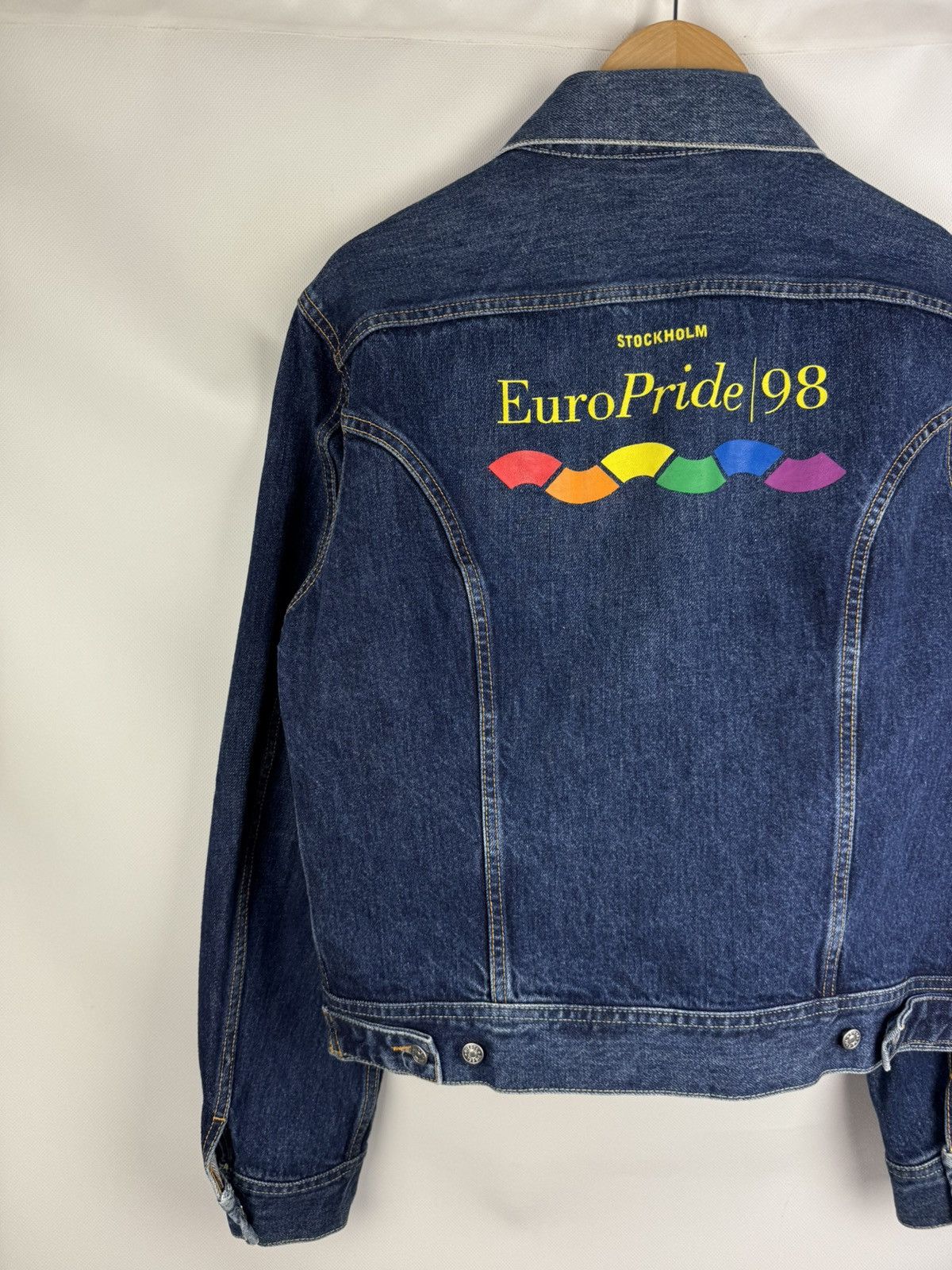 Diesel Diesel Vintage Unisex Euro Pride 98 Denim Trucker Jacket Size US L / EU 52-54 / 3 - 15 Thumbnail