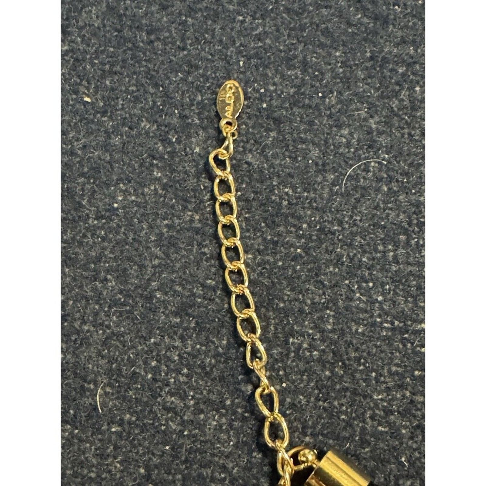 Aldo Aldo Black Mesh Sparkle Cord with Gold-Tone Bar 18in Size ONE SIZE - 4 Thumbnail