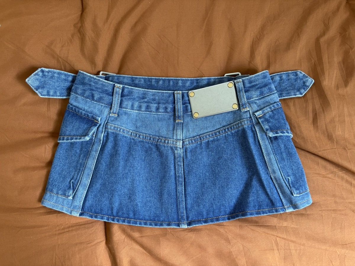 Dion Lee “Tool Belt” Denim Mini Skirt Size 25" / US 0 / IT 36 - 6 Thumbnail