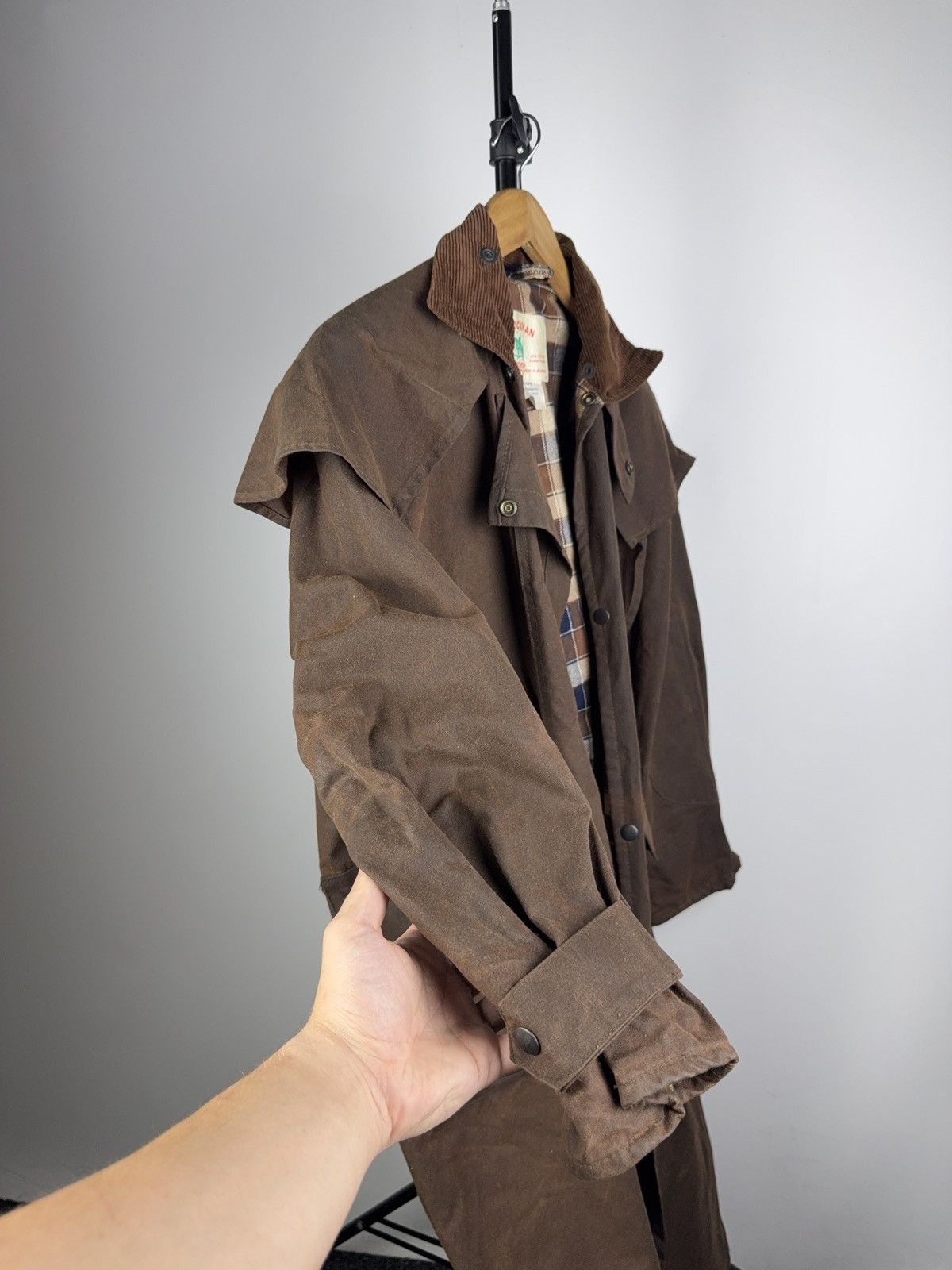 Vintage Vintage 90s Stockman Drover Waxed Duster Coat Australia Size US M / EU 48-50 / 2 - 13 Thumbnail