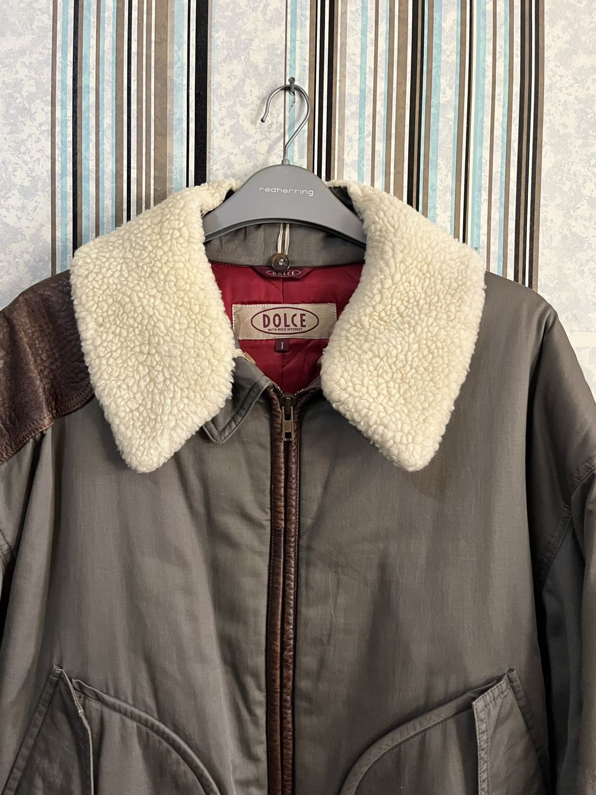 Japanese Brand 1980s UNCLE DOLCE G-1 panel leather #H2 Size US L / EU 52-54 / 3 - 5 Thumbnail