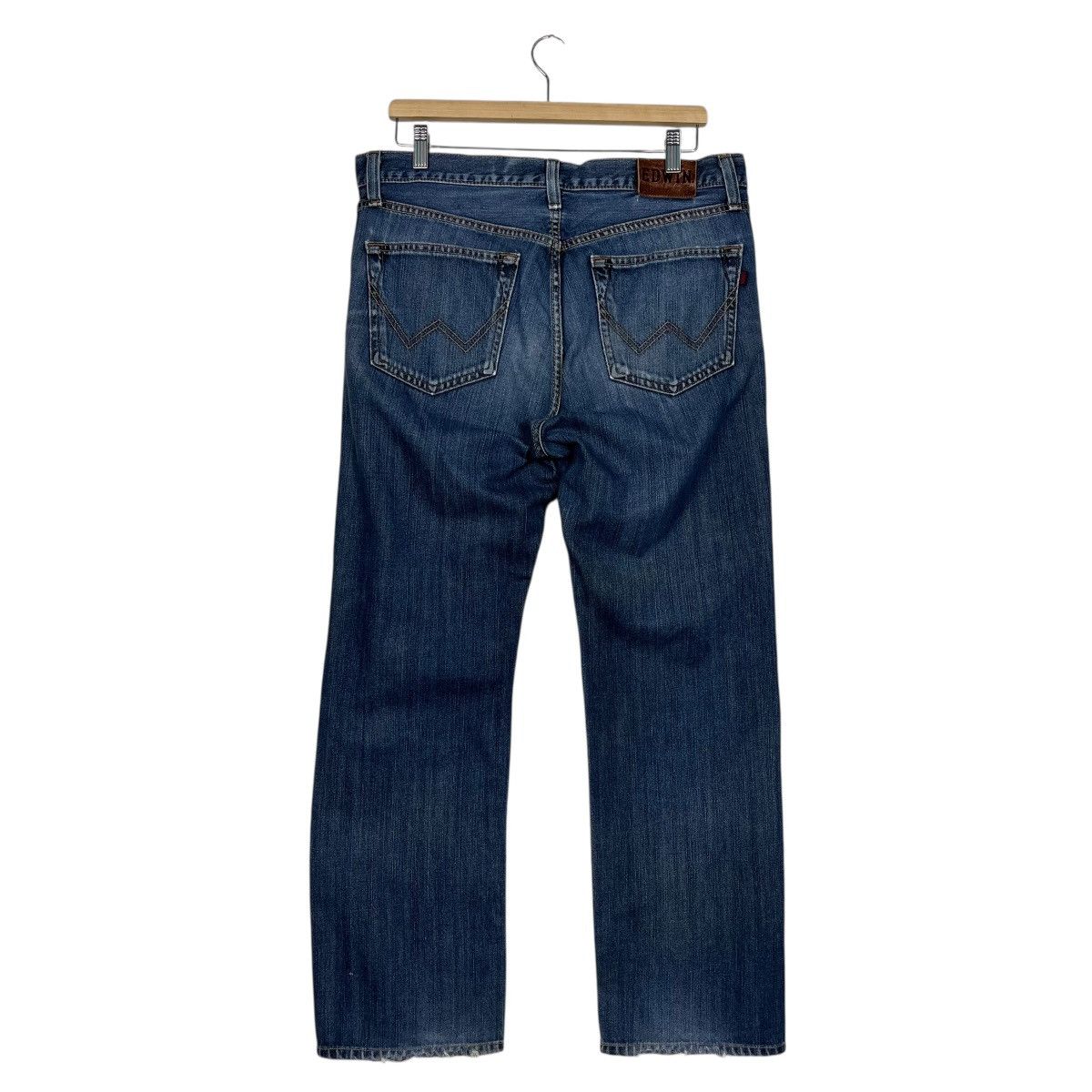 Edwin Vintage Edwin Sashiko Rare Design Workwear Denim Jeans Size US 34 / EU 50 - 5 Thumbnail