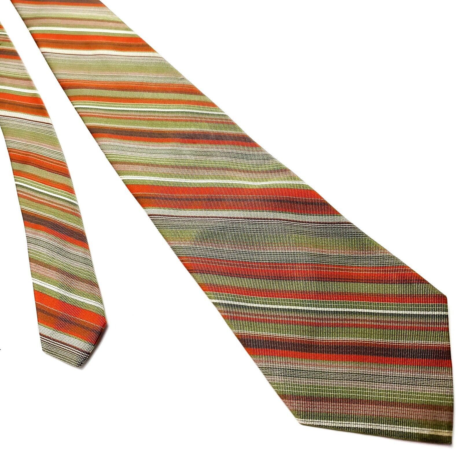 Dockers Dockers Multi Colored Silk Tie Woven Striped Size ONE SIZE - 1 Thumbnail