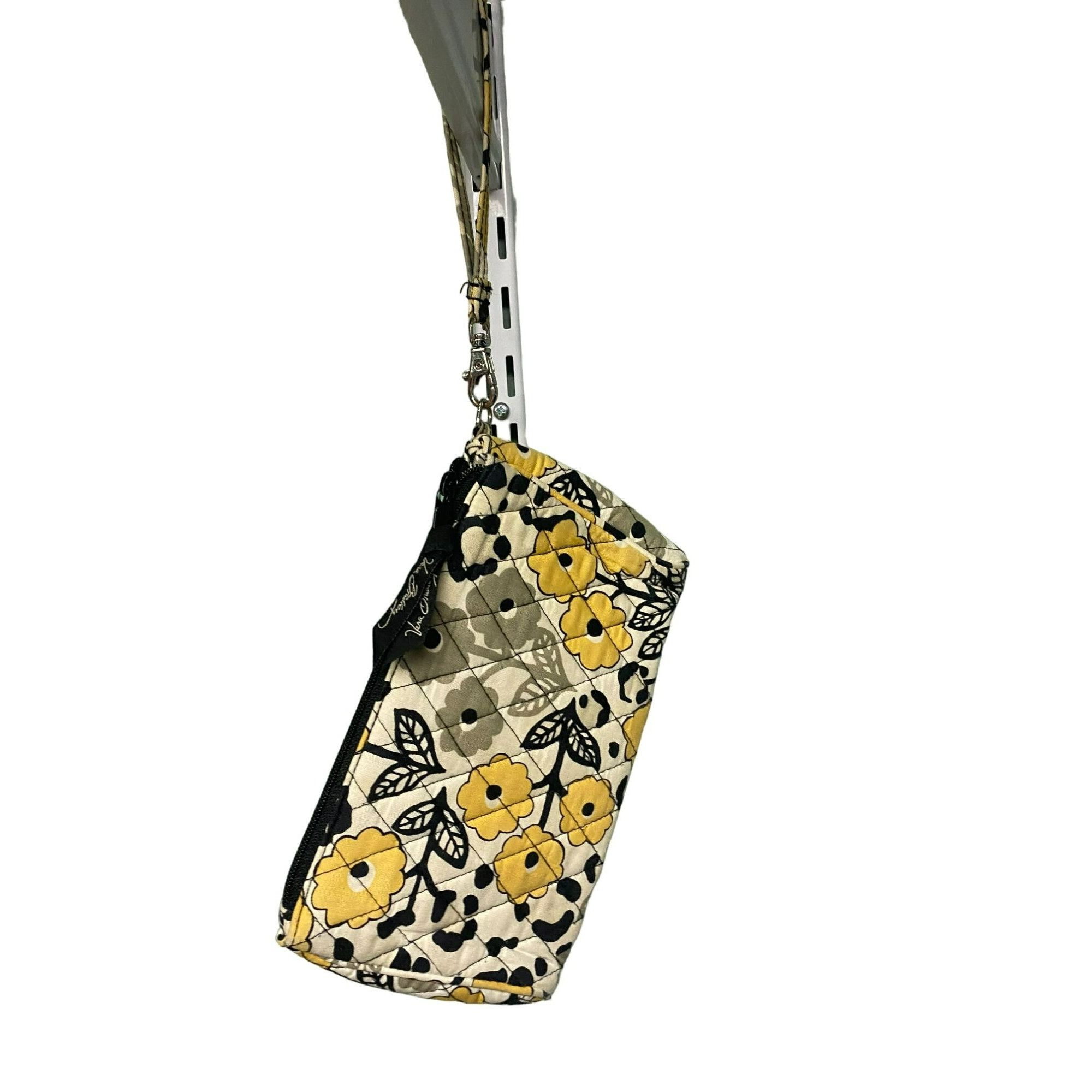 Vera Bradley Vera Bradley Yellow Floral Wristlet Wallet With Clasp & Zip Size ONE SIZE - 2 Thumbnail