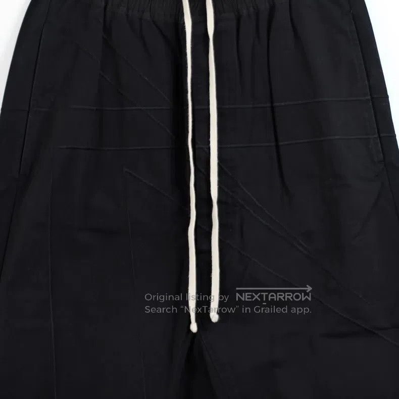 Rick Owens Rick Owens Mainline black embroidered black crease crotch Size US 36 / EU 52 - 2 Thumbnail
