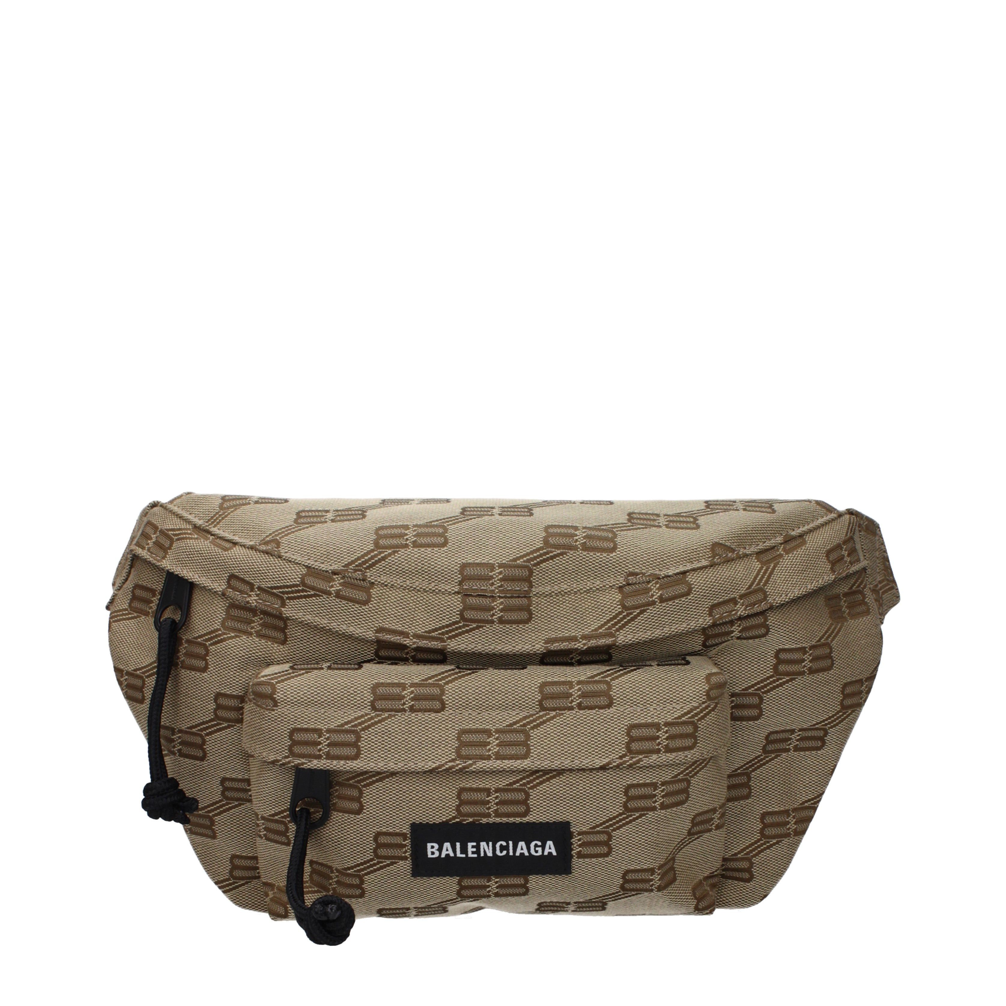 Balenciaga Balenciaga Backpacks and Bumbags Men Fabric Beige/Ebony Size ONE SIZE - 1 Thumbnail