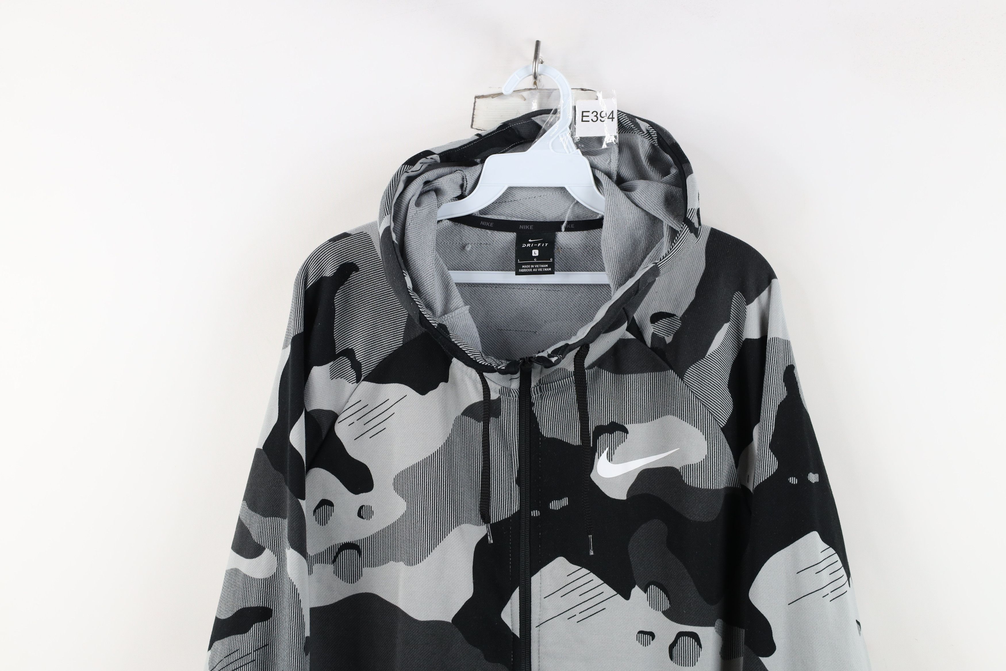 Nike Nike Big Swoosh Camouflage Full Zip Hoodie Sweatshirt Size US L / EU 52-54 / 3 - 2 Thumbnail
