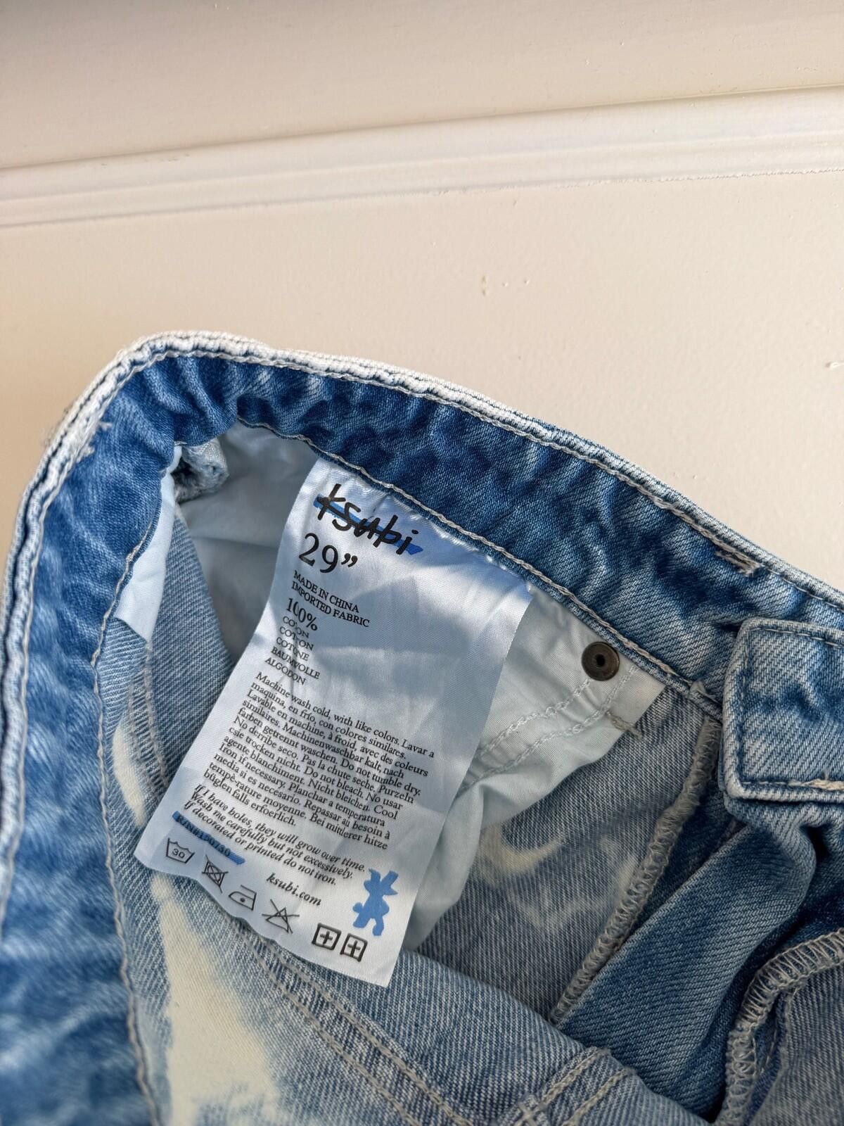 Ksubi new ksubi womens denim jeans playback motley blue 29 11 Size 29" - 8 Thumbnail