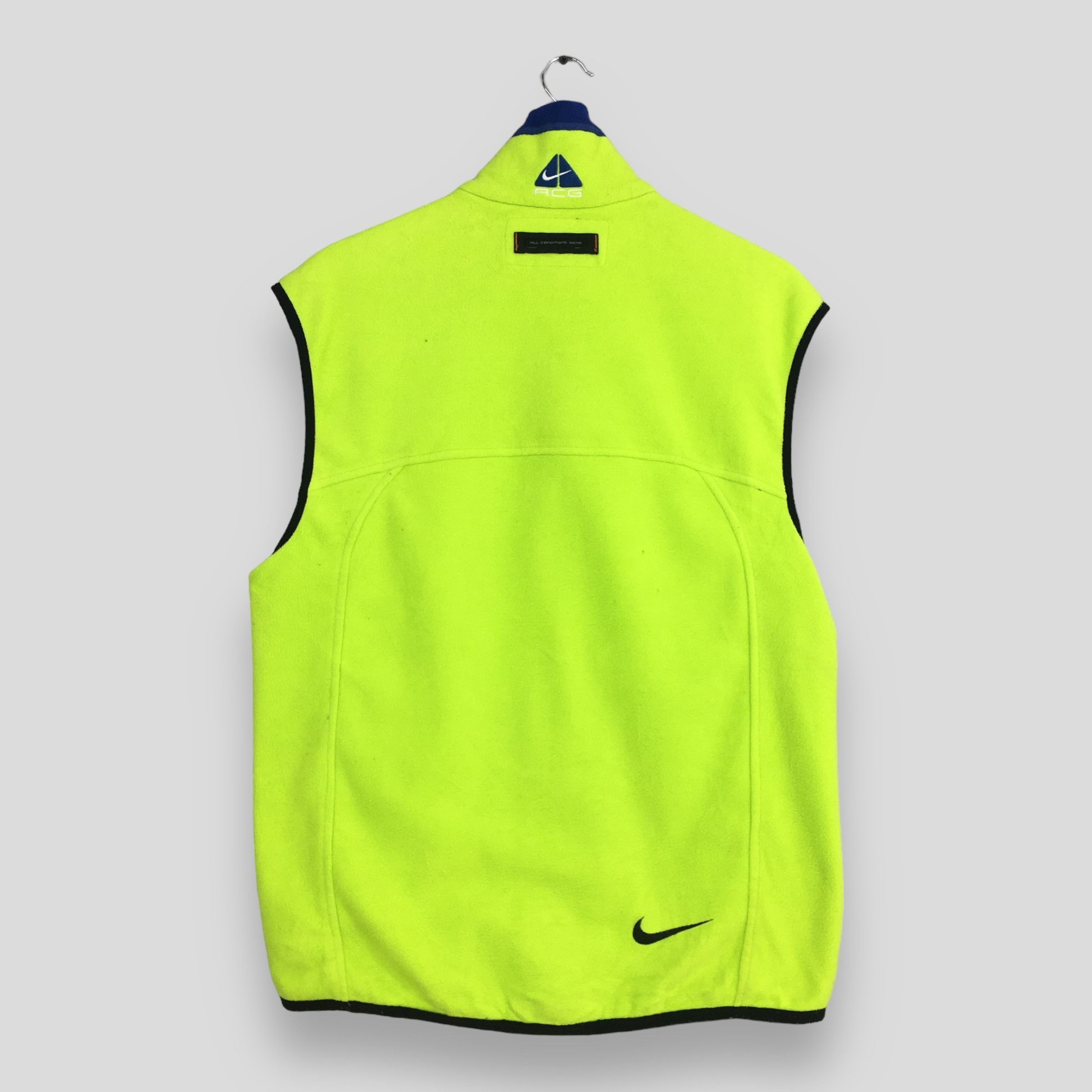 Nike Vintage Retro Nike Acg Fleece Neon Vest Jacket Medium Size US M / EU 48-50 / 2 - 6 Thumbnail