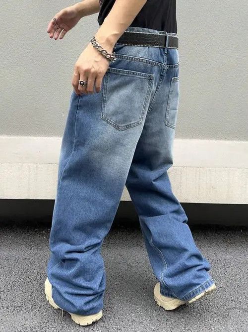Jean Washed Y2k Denim Jeans Skate fit Baggy Size US 30 / EU 46 - 2 Thumbnail