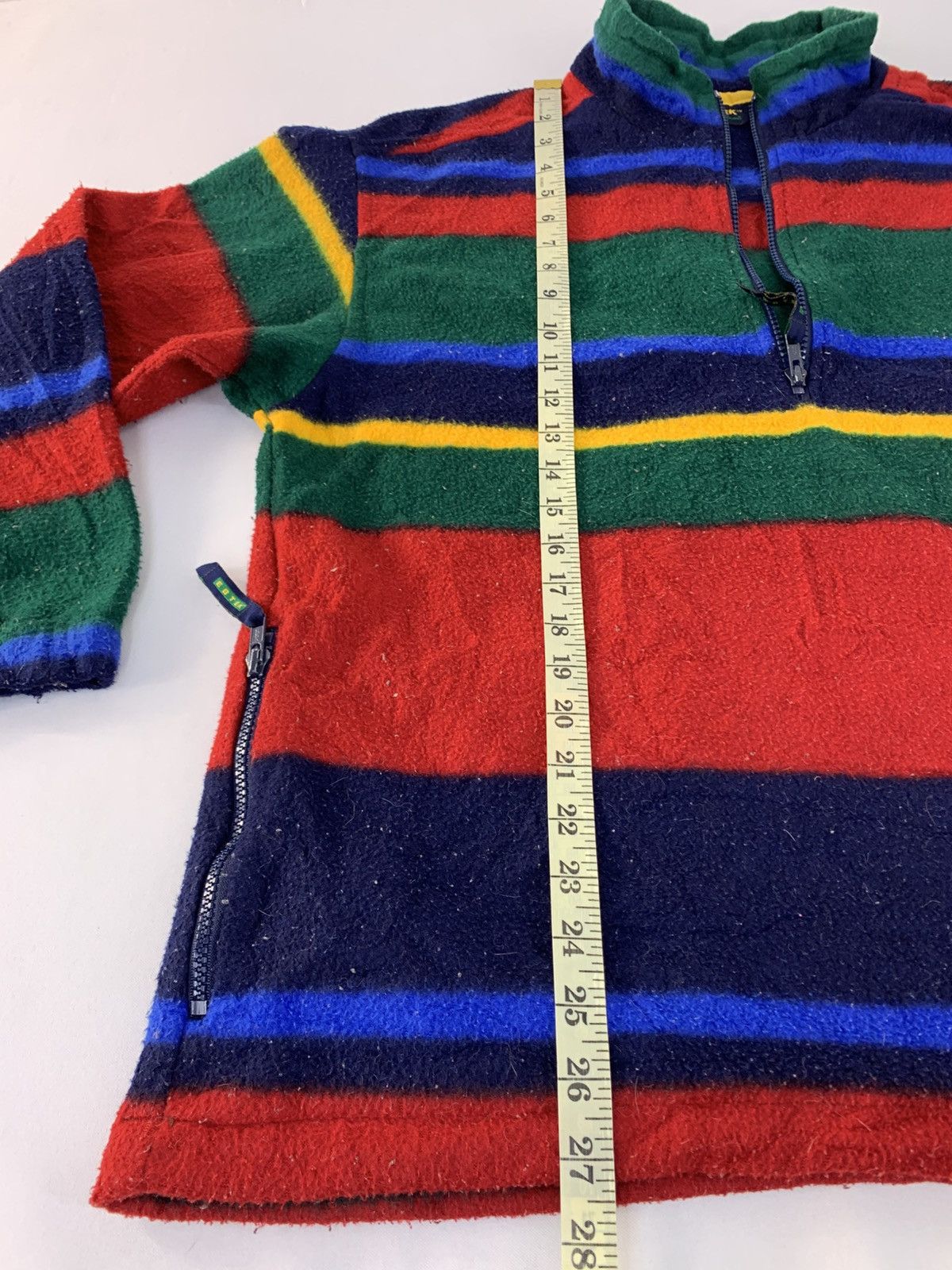 Eddie Bauer 90s Eddie Bauer Ebtek Fleece Half Zip Striped Colour Block Size US M / EU 48-50 / 2 - 9 Thumbnail