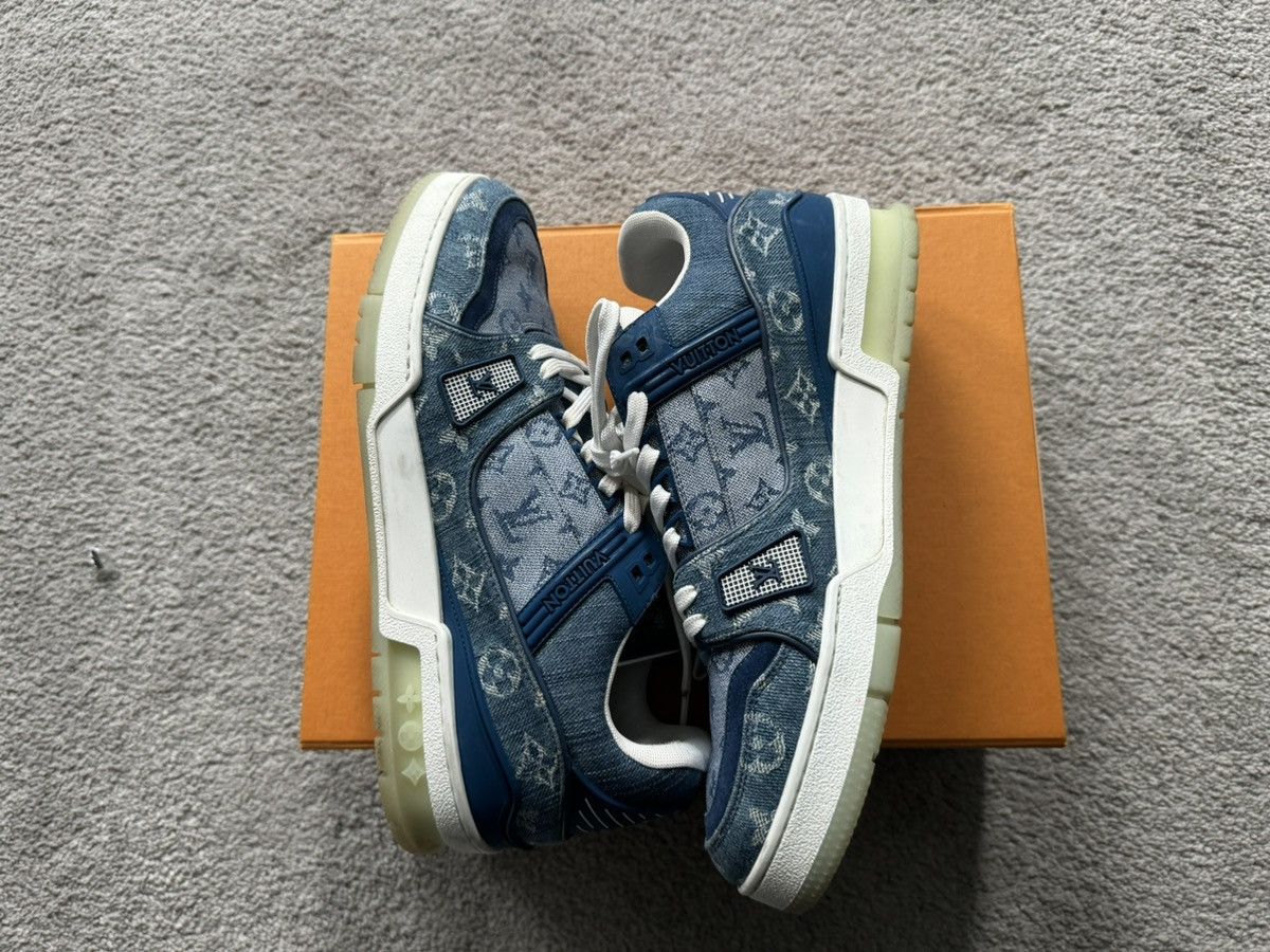 Louis Vuitton Louis Vuitton denim monogram trainers Size US 8 / EU 41 - 2 Thumbnail