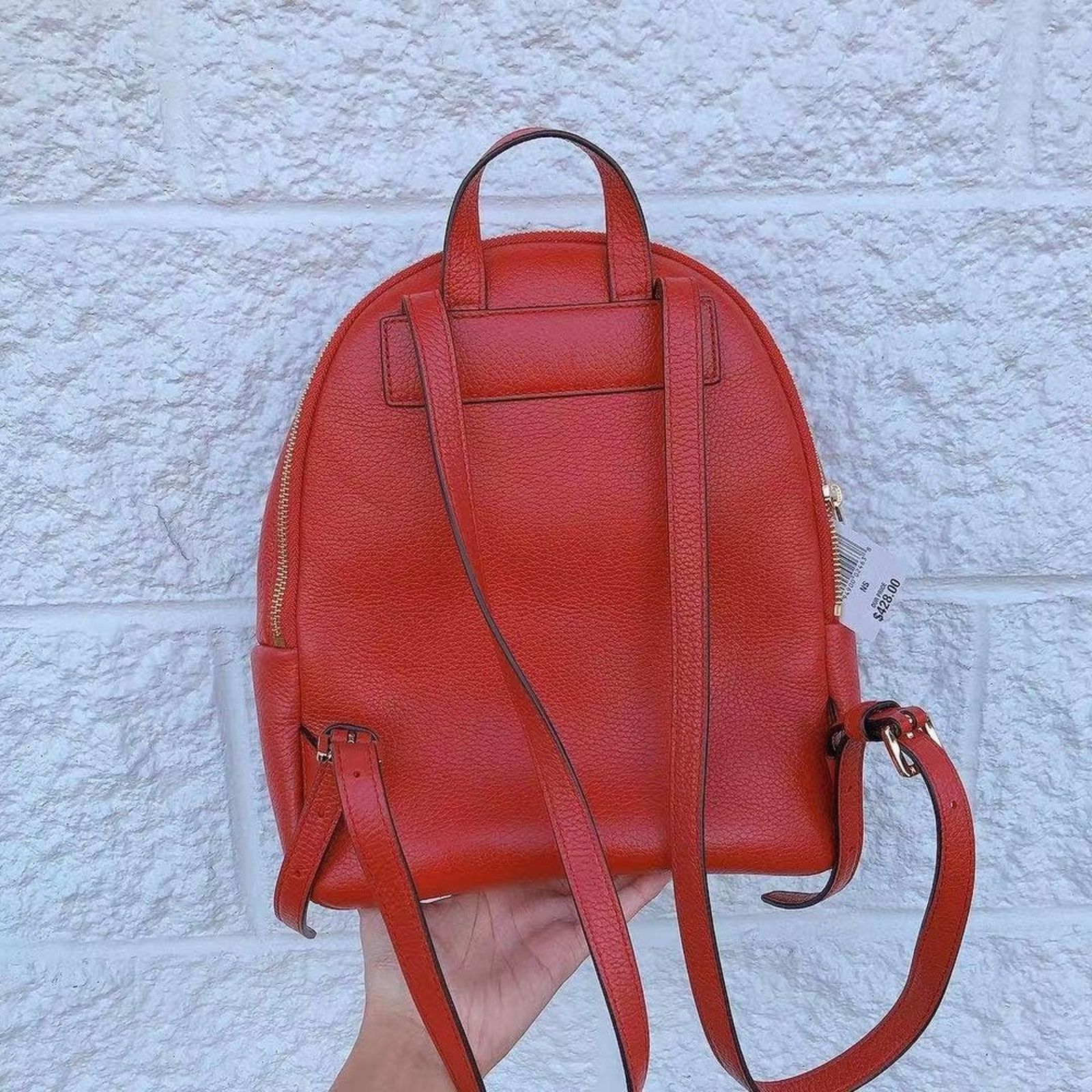 Michael Kors Michael Kors Erin 35F0GERB8L Medium Leather Backpack Flame Size ONE SIZE - 3 Thumbnail