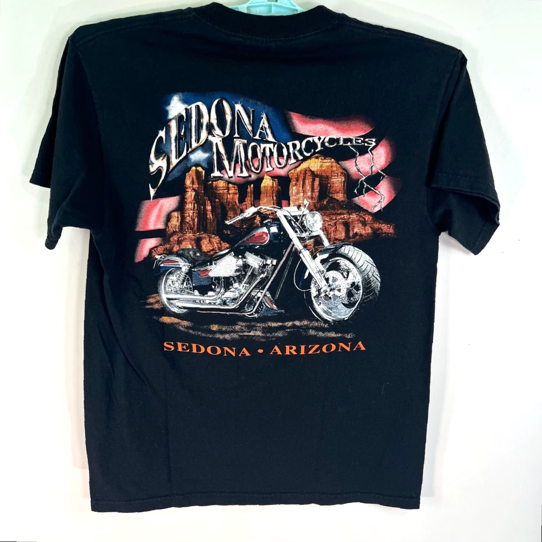 Delta Delta Shirt Mens M Black Graphic Tee Sedona Motorcycles Tag Size US M / EU 48-50 / 2 - 4 Thumbnail