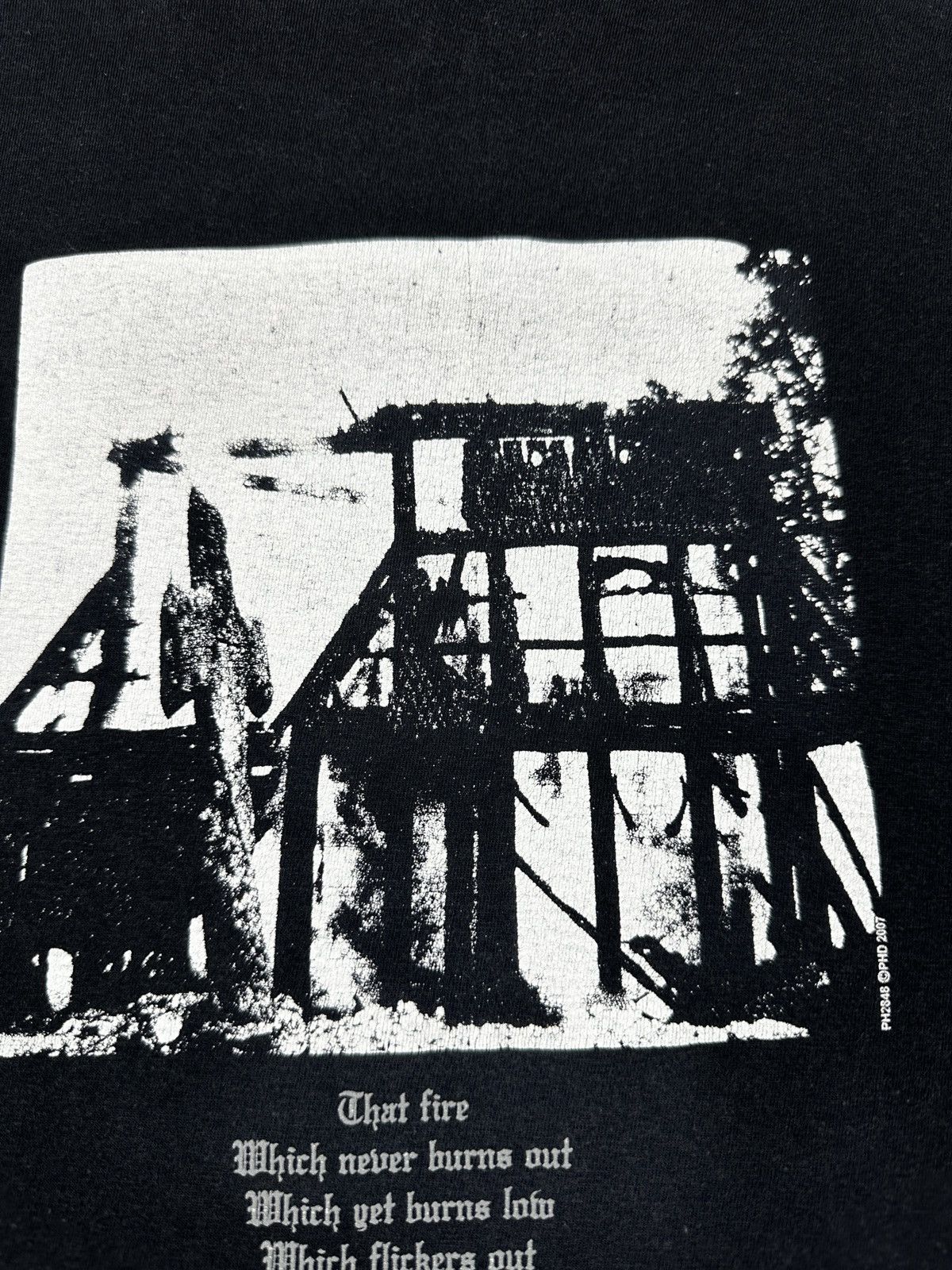 Band Tees Burzum Aske Black Metal Graphic T Shirt Tee Size US M / EU 48-50 / 2 - 5 Thumbnail
