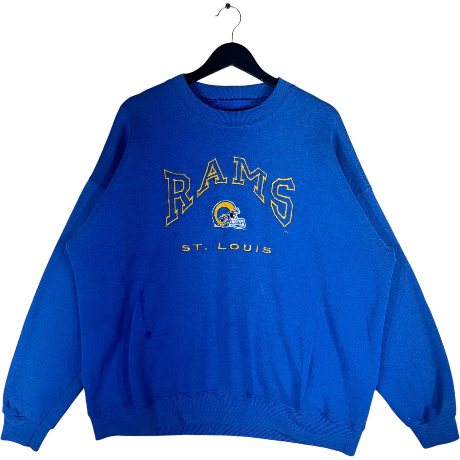 Lee Vintage NFL St. Louis Rams Embroidered Crewneck Size US XXL / EU 58 / 5 - 1 Thumbnail