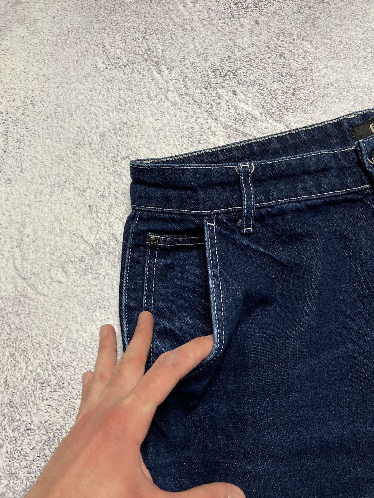 Japanese Brand Rare FSBN Rap Pants Hip Hop Baggy Jeans Avant Garde Style Size US 34 / EU 50 - 14 Thumbnail