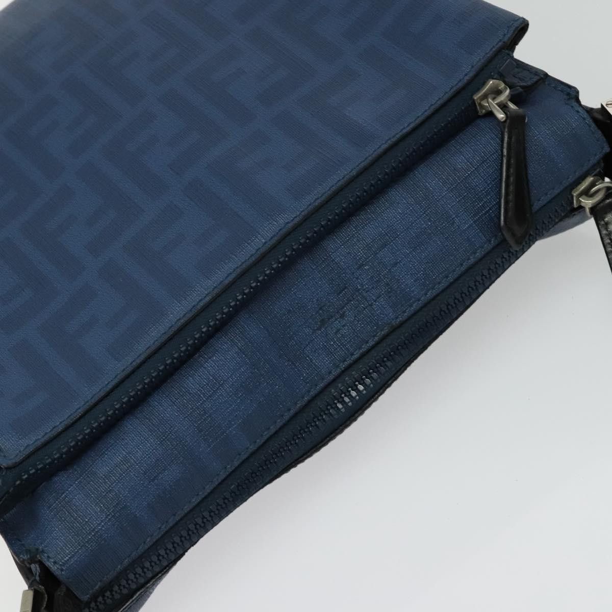 Fendi FENDI Zucca Canvas Shoulder Bag Pvc Blue Silver Size ONE SIZE - 6 Thumbnail