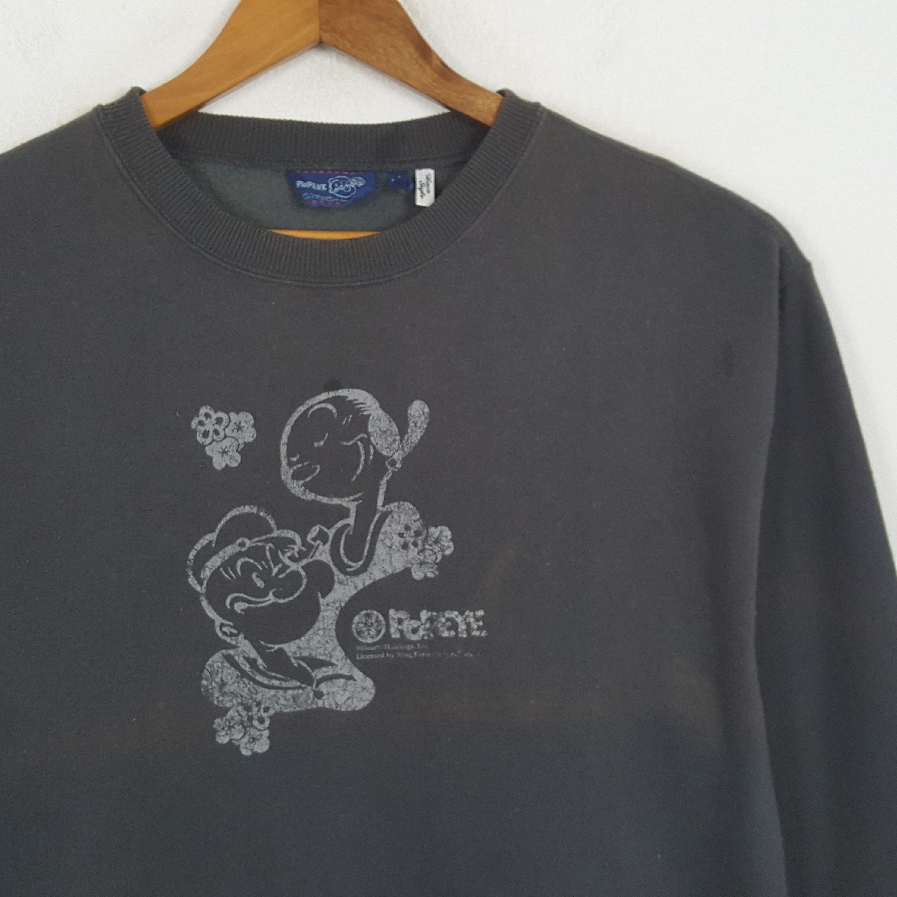 Cartoon Network × Vintage Vintage POPEYE American Cartoon Characters Sweatshirts Size US L / EU 52-54 / 3 - 2 Thumbnail