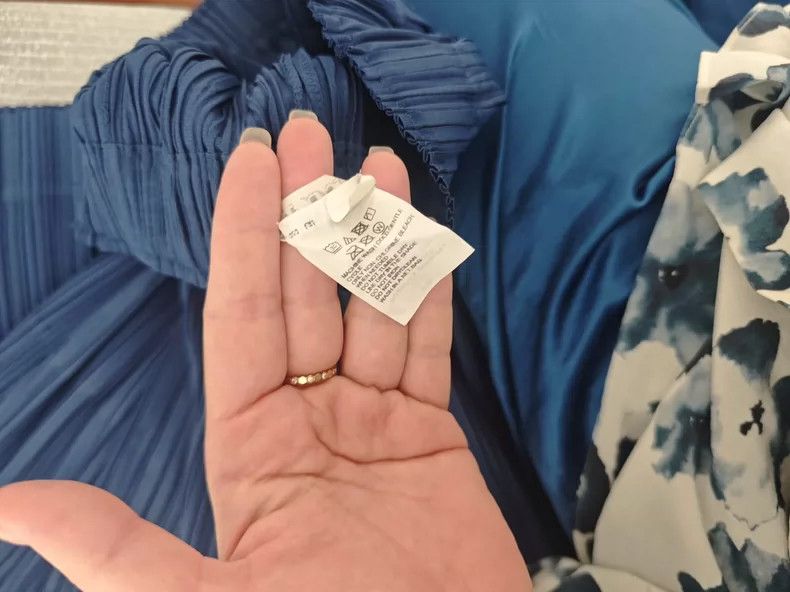 Issey Miyake Issey Miyake size:2 Blue wide-leg pants Size 31" - 4 Thumbnail