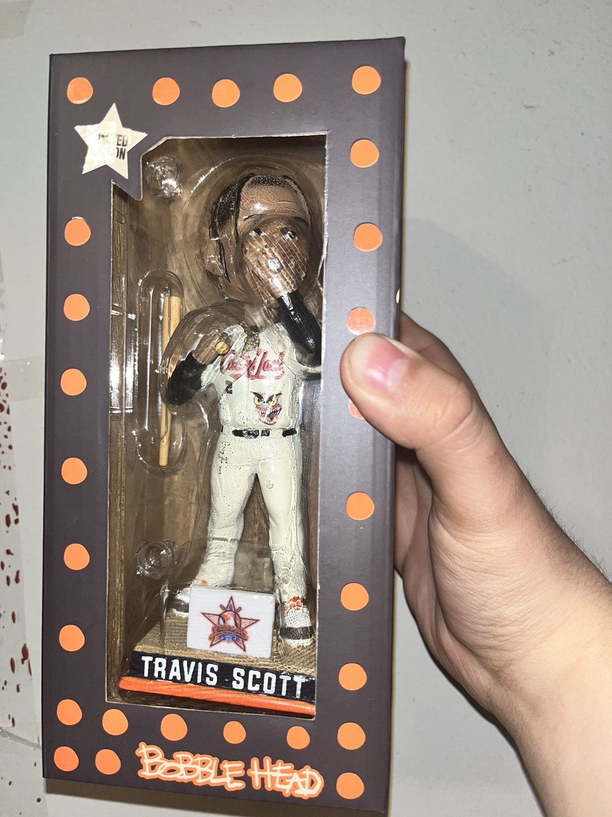 image of Travis Scott Bobblehead Houston Exclusive 2024 New in Black, Men's