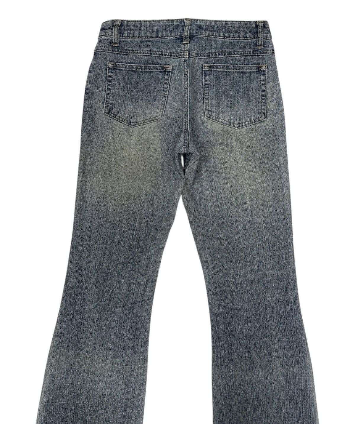 If Six Was Nine × Japanese Brand Vintage Flare Jeans Japanese J-Honey Faded Distress Jean Size 28" / US 6 / IT 42 - 6 Thumbnail
