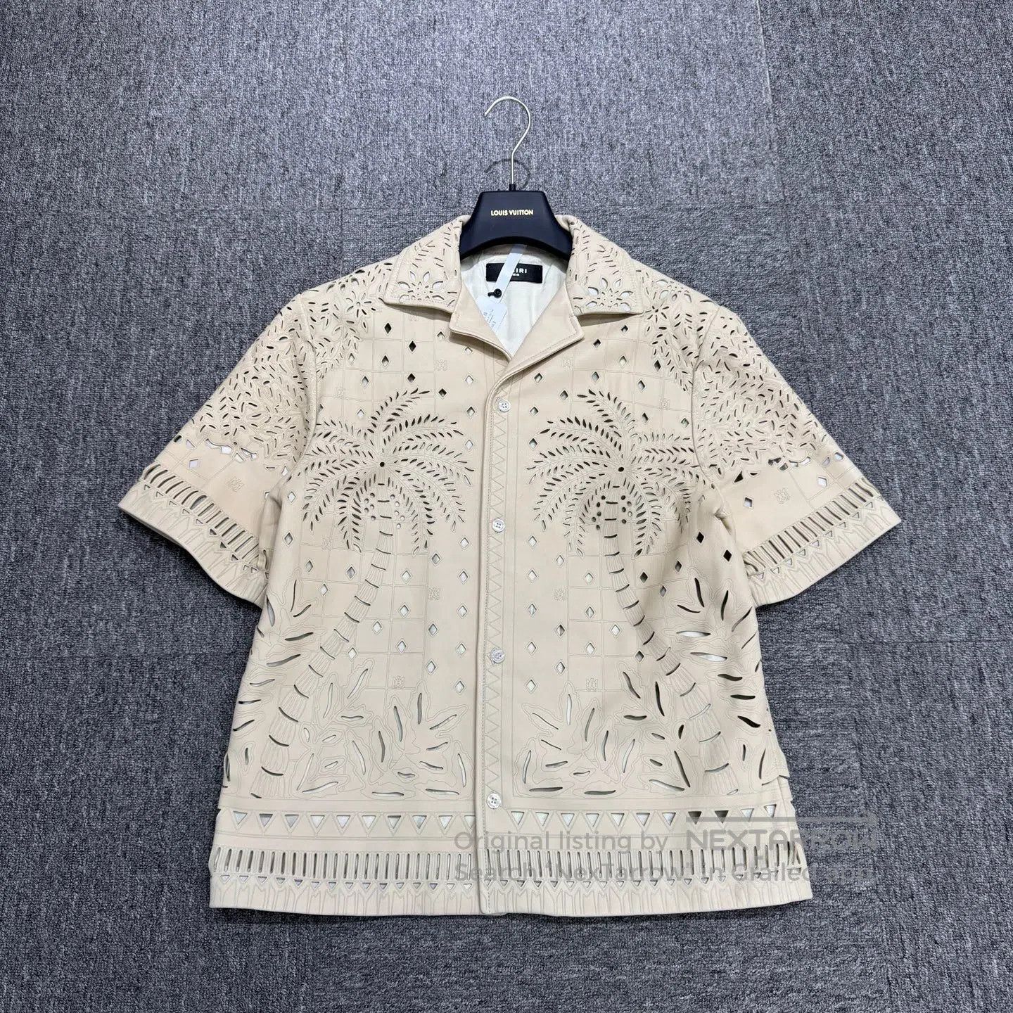 Amiri Amiri Hollowed-out palm tree; sheepskin shirt| Size US S / EU 44-46 / 1 - 1 Thumbnail