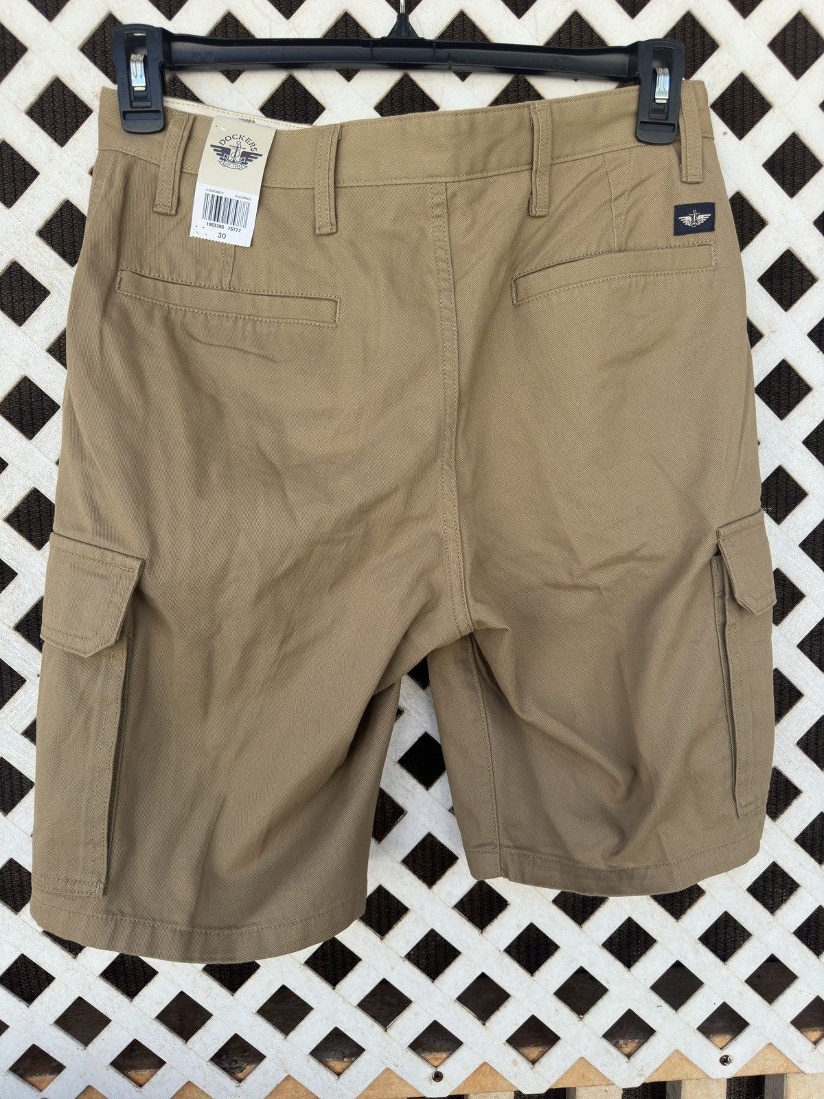 Dockers New Dockers Men's 30 Solid Khaki Cotton Cargo Shorts Size US 30 / EU 46 - 2 Thumbnail