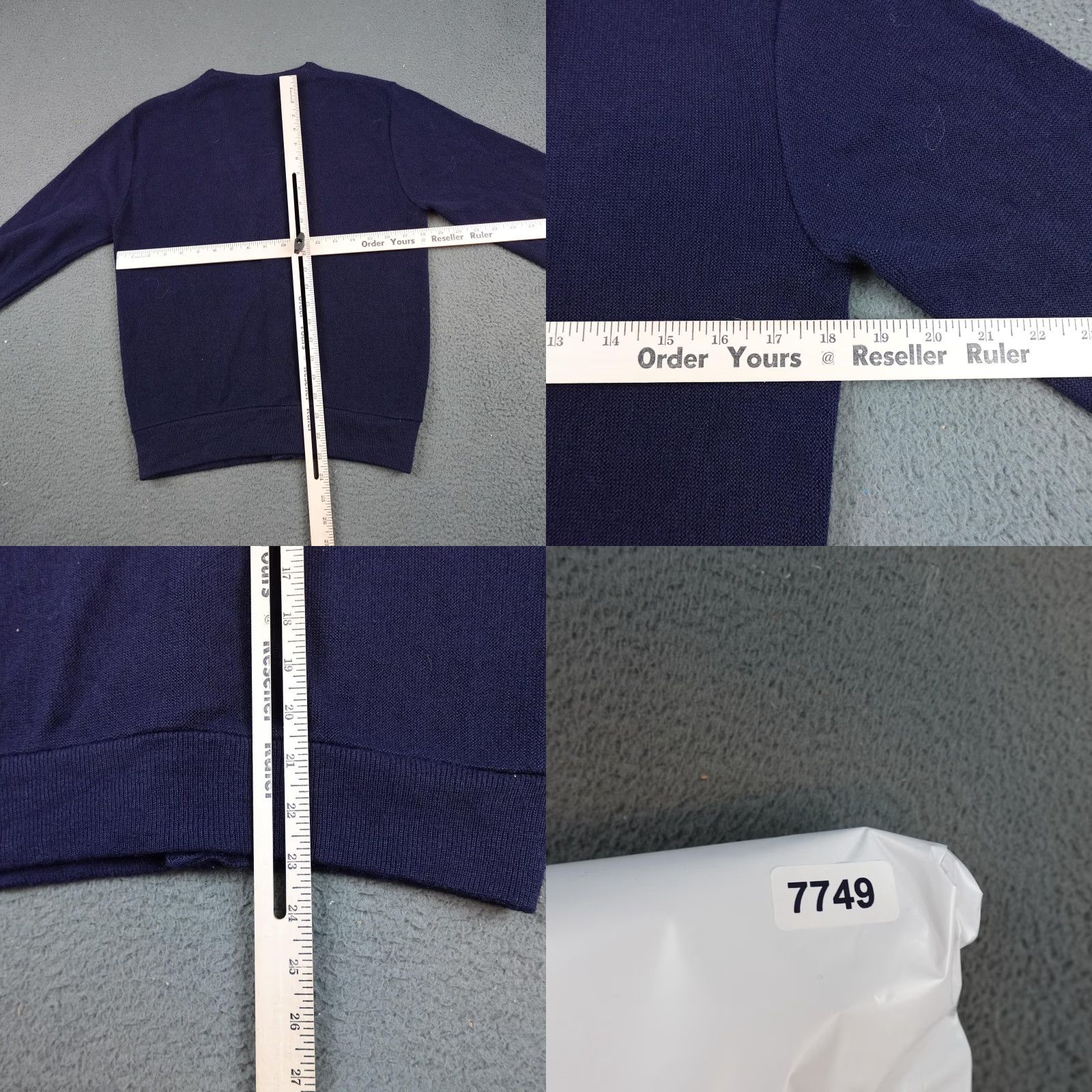 Vintage VINTAGE Sportswear Cardigan Mens M Blue Knit V-Neck Button Front Sweater Made In USA Size US M / EU 48-50 / 2 - 8 Thumbnail