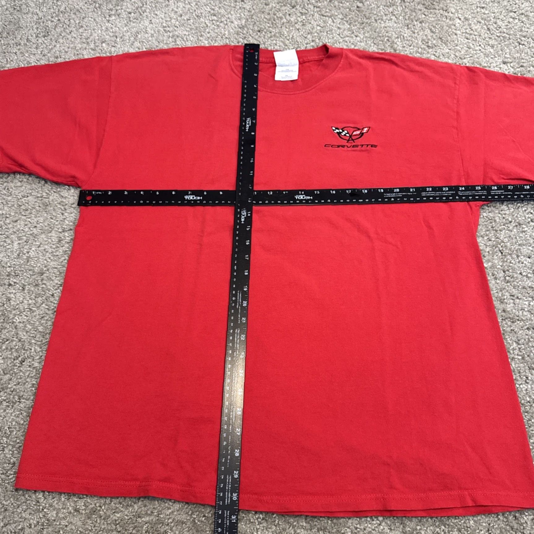 Vintage VINTAGE Chevrolet Corvette Red Embroidered T-Shirt 2XL Mens 90s Size US XXL / EU 58 / 5 - 5 Thumbnail