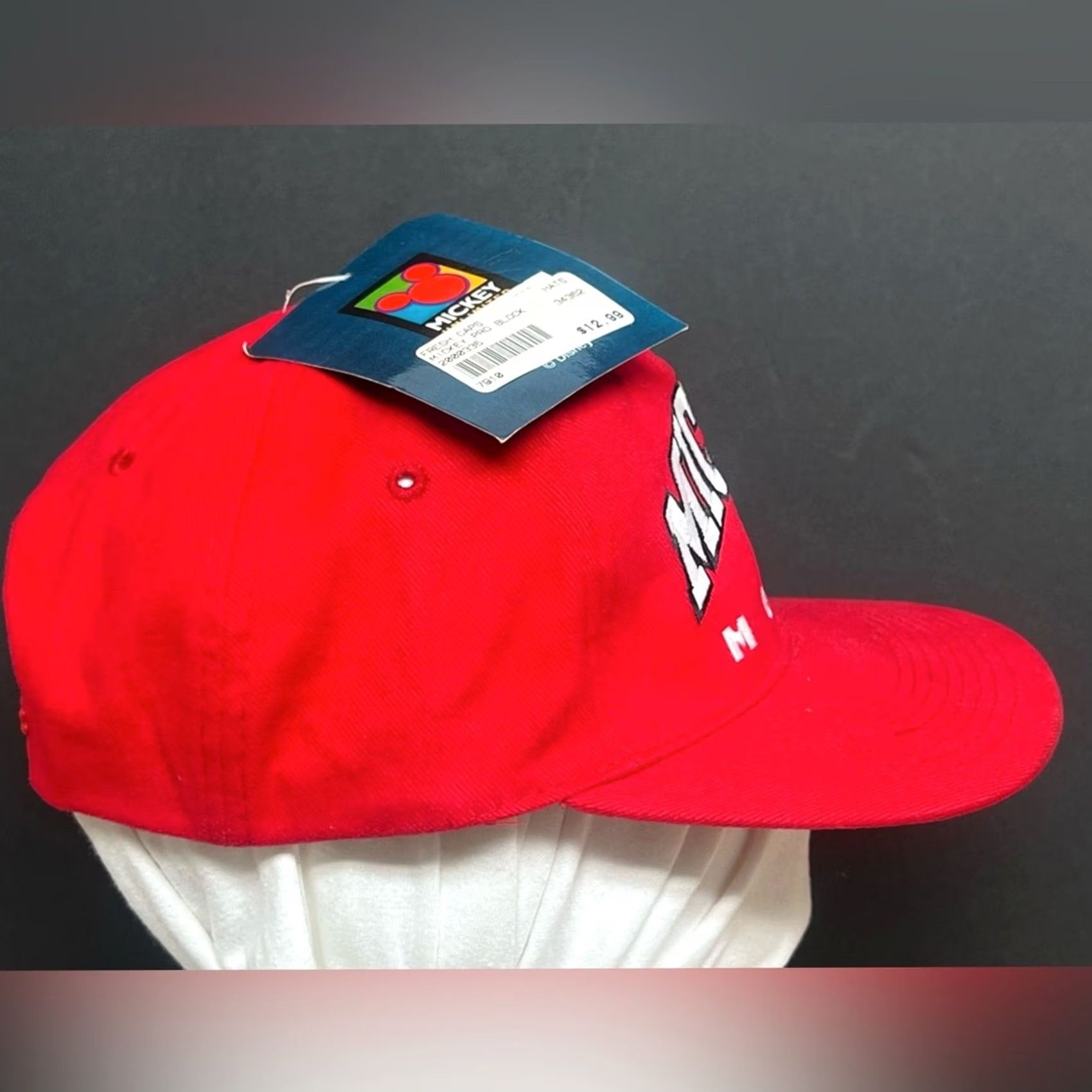 Drew VINTAGE Mickey Mouse Snapback Hat Drew Pearson Red Top Men One Size Hat"} Size US M / EU 48-50 / 2 - 2 Thumbnail