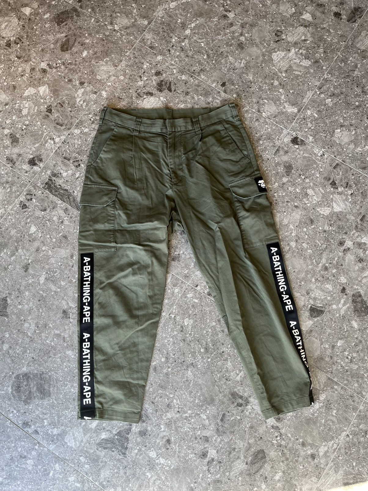 Bape Side Tape Cargo Pants Size US 36 / EU 52 - 1 Thumbnail