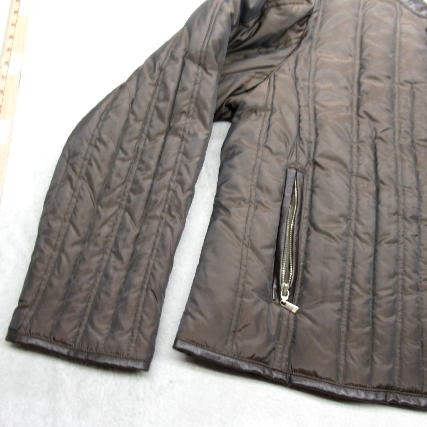 Michael Kors Michael Kors Puffer Jacket Womens XL Green Brown Quilted Insulated Down Full Zip Size XL / US 12-14 / IT 48-50 - 6 Thumbnail