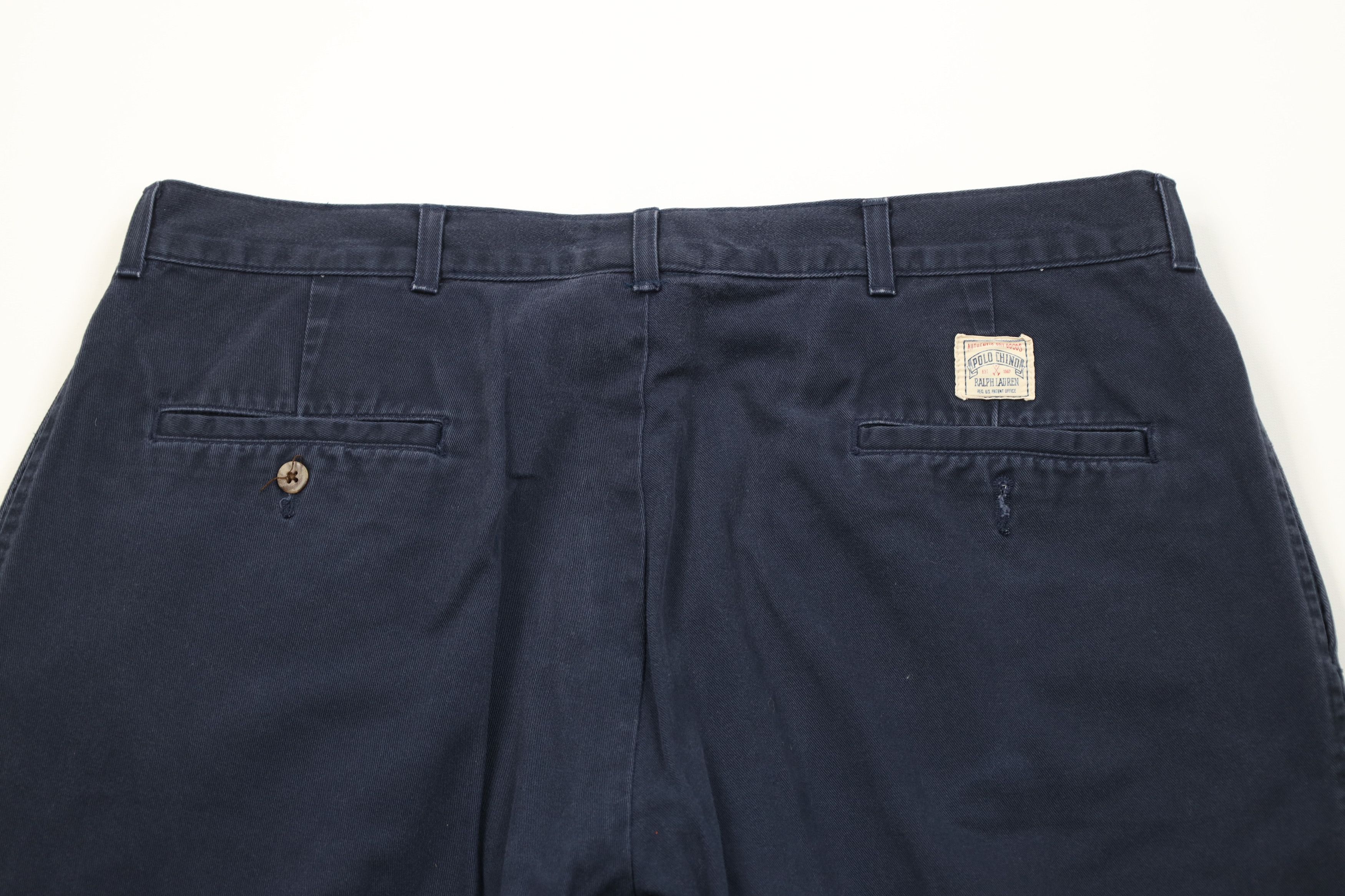 usa製 80~90s Ralph Lauren chino pants Vintage 80s 90s Ralph Lauren Chino Pants Navy Blue Cotton