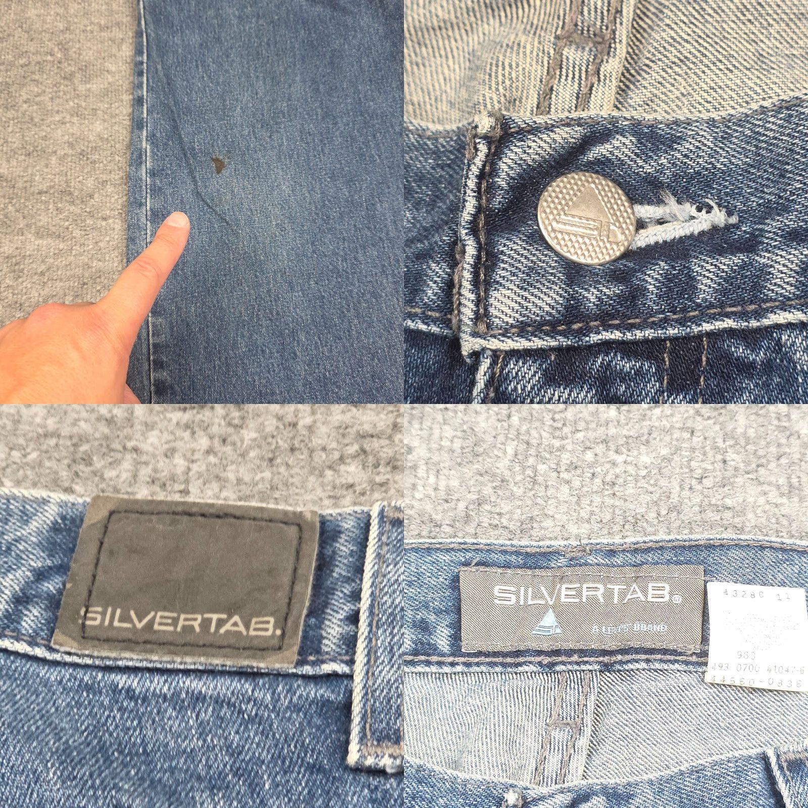 Levi's VINTAGE Levi's Silvertab Jeans Men 32 x 32 Blue Denim Loose Fit 90s Rock Logo USA Size US 32 / EU 48 - 8 Thumbnail