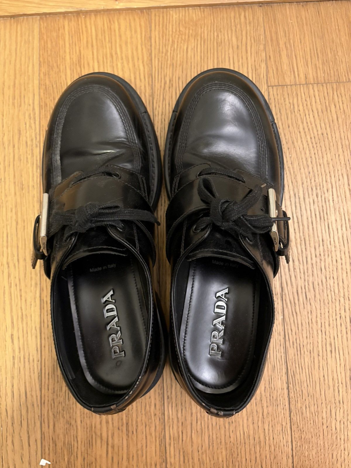 Prada Prada Brushed leather Derby Size US 9 / EU 42 - 3 Thumbnail