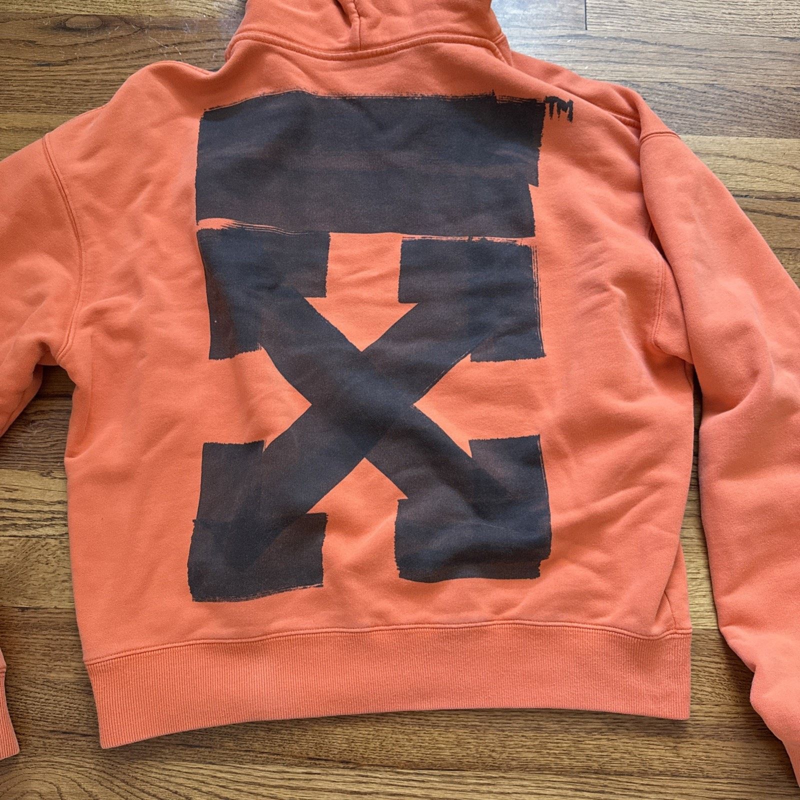Off-White Off-white Jumbo Marker Over Orange Hoodie Mens Size M C9 Size US M / EU 48-50 / 2 - 17 Thumbnail