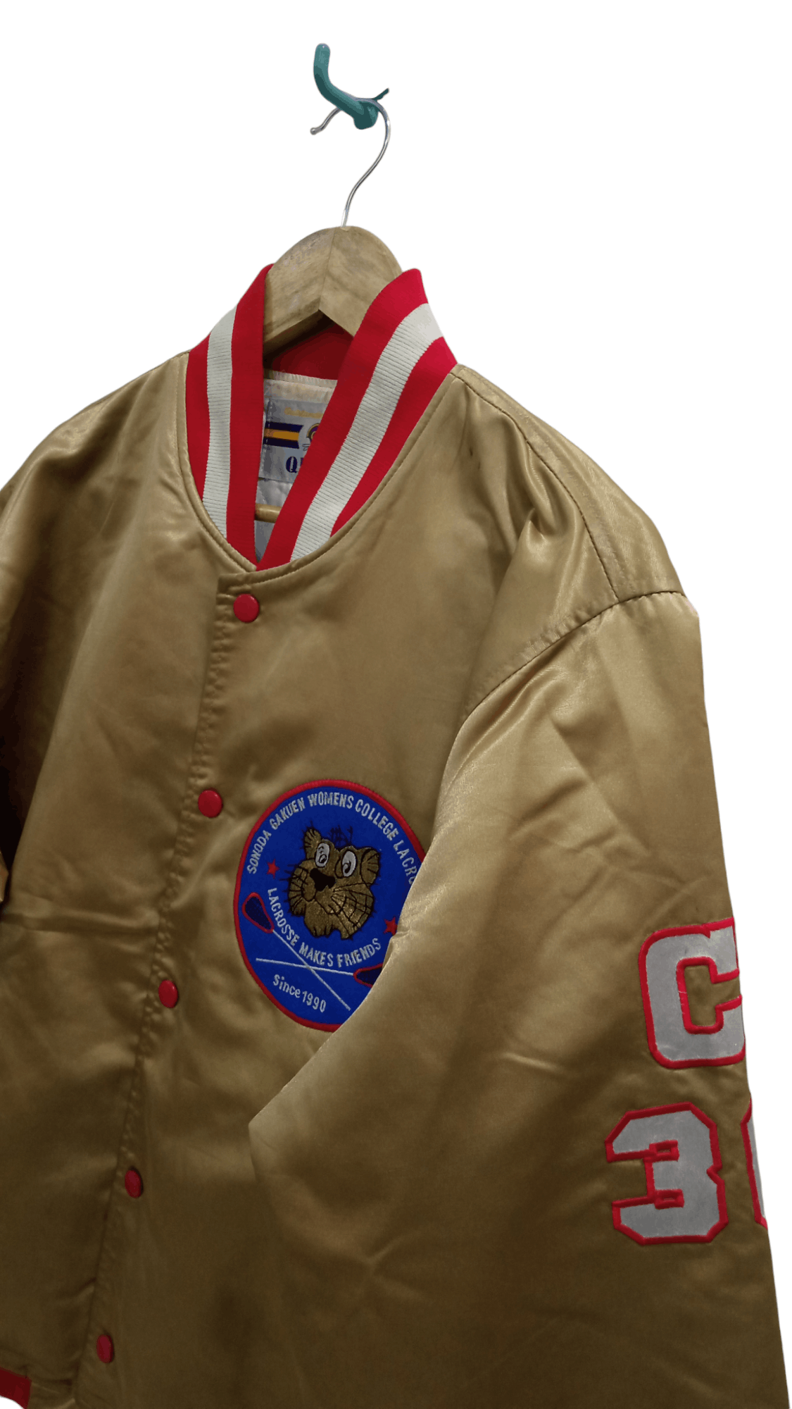 Vintage 🔥🔥Vintage 90s QB Club Lacrosse Team SGWC Varsity Jacket Size US L / EU 52-54 / 3 - 6 Thumbnail