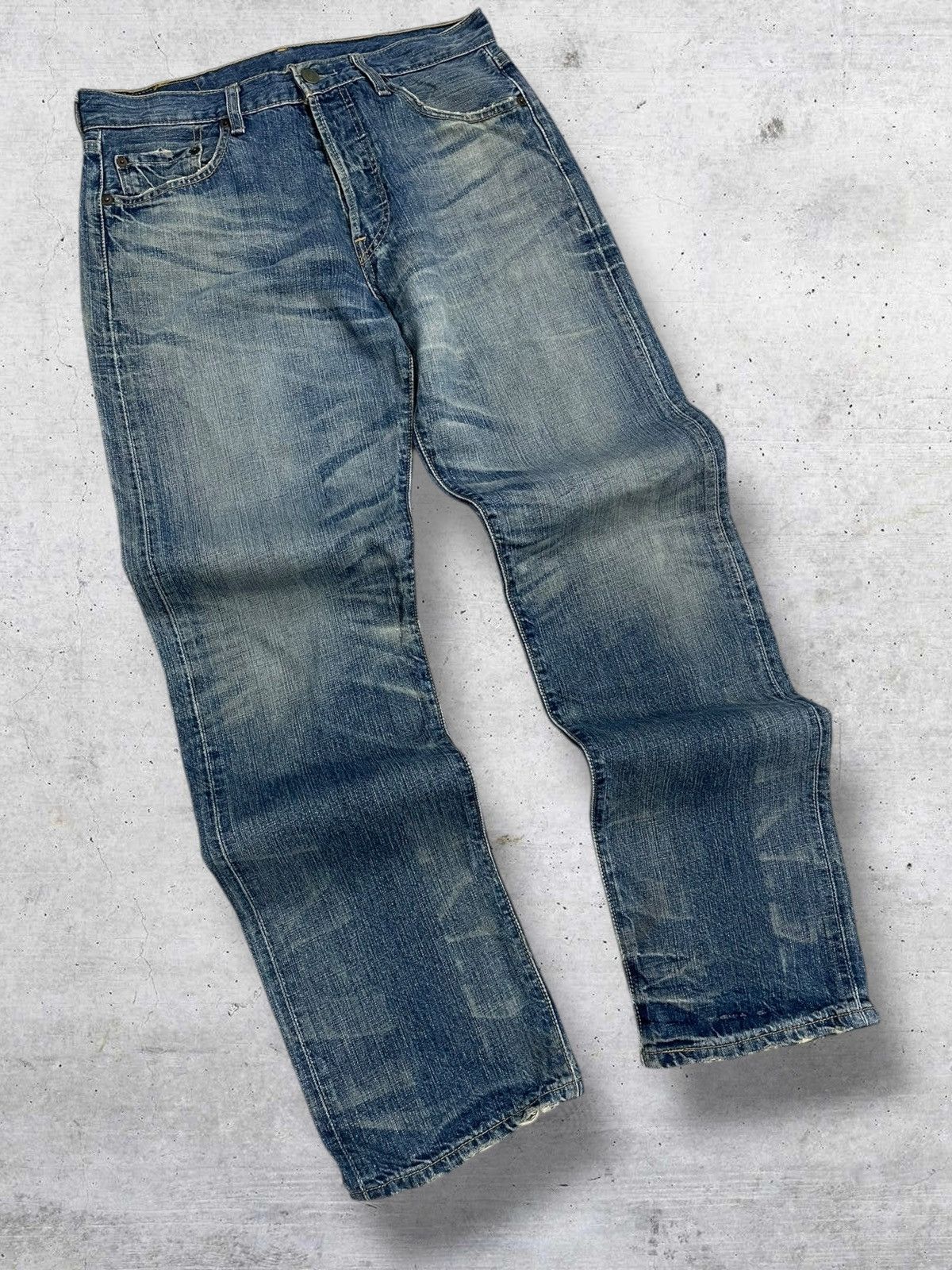 Levi's Vintage Clothing VINTAGE 501 LEVIS USA DESIGNER 90S OG DISTRESSED MUD STYLE Size US 30 / EU 46 - 2 Thumbnail